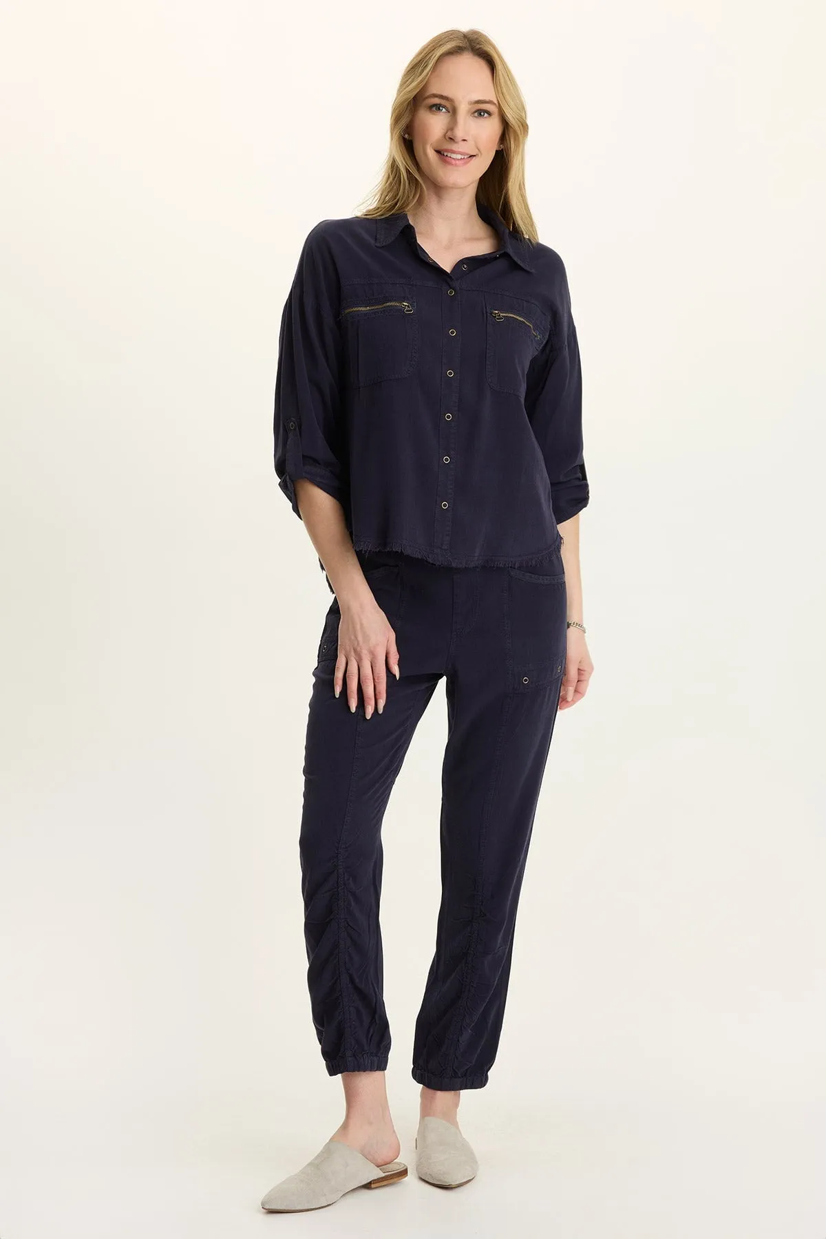 Brave Fit slow life Knapp Twill Utility Button-up
