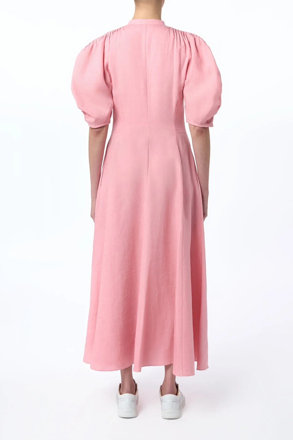 Arabella Shirtdress in Rosa Aloe Linen SustainableCertified Lift Mode