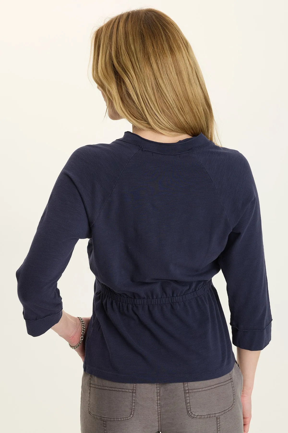 Date Vibe Fame Glow Angelo Stretch Jersey V-Neck Tee