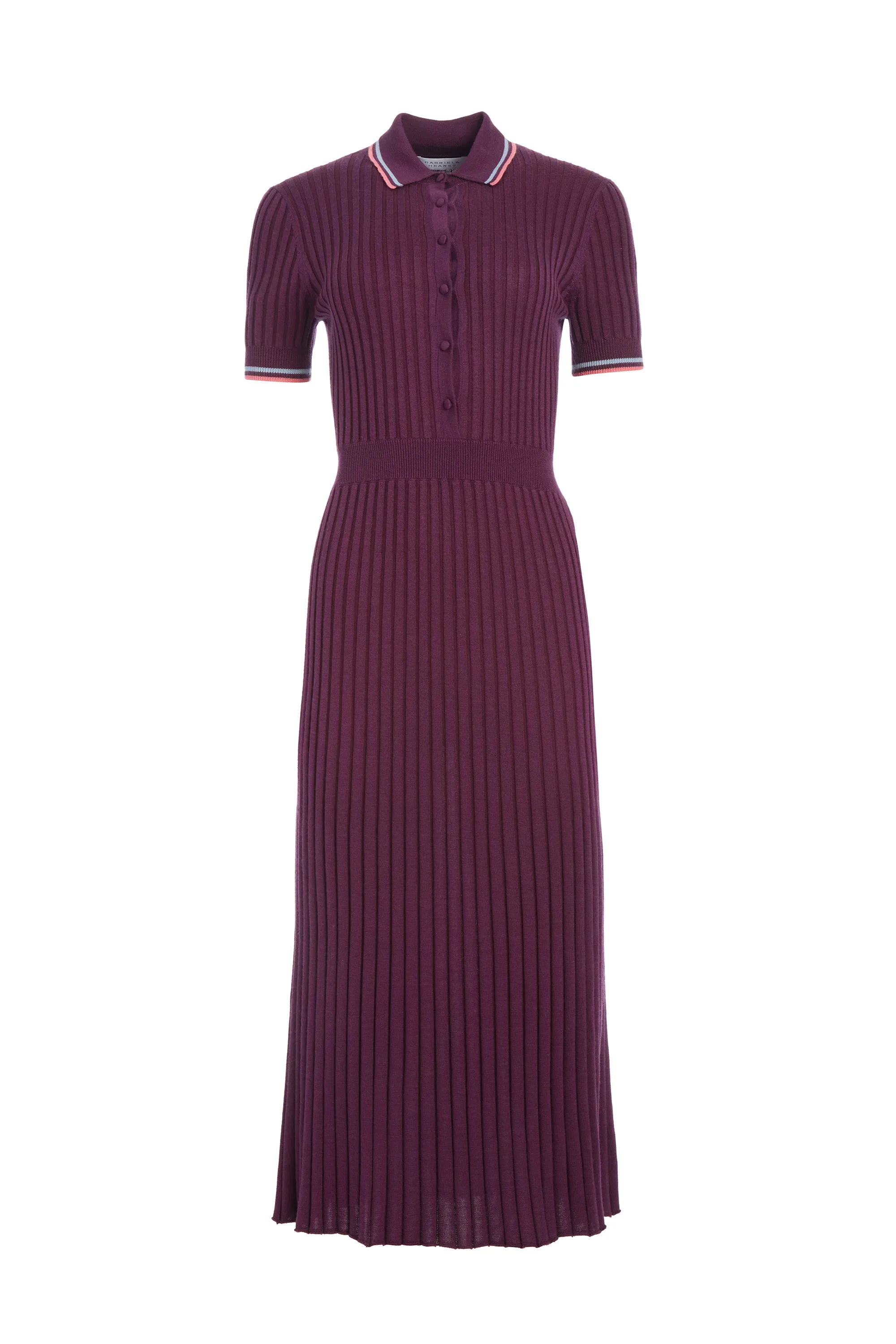 Eyot Knit Maxi Dress in Italian Plum Cashmere Silk Beach Ease DurableWeave