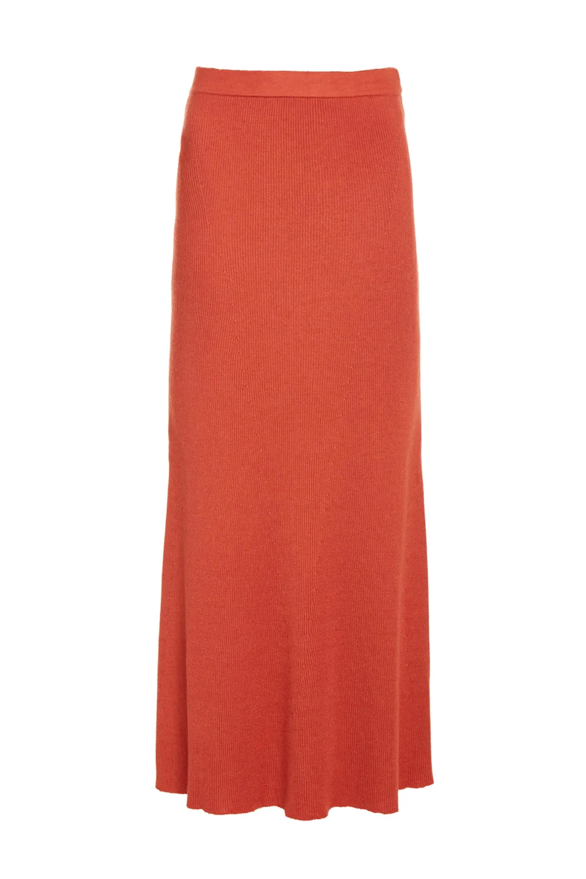 Epper Knit Midi Skirt in Spice Cashmere Silk Outfit Game