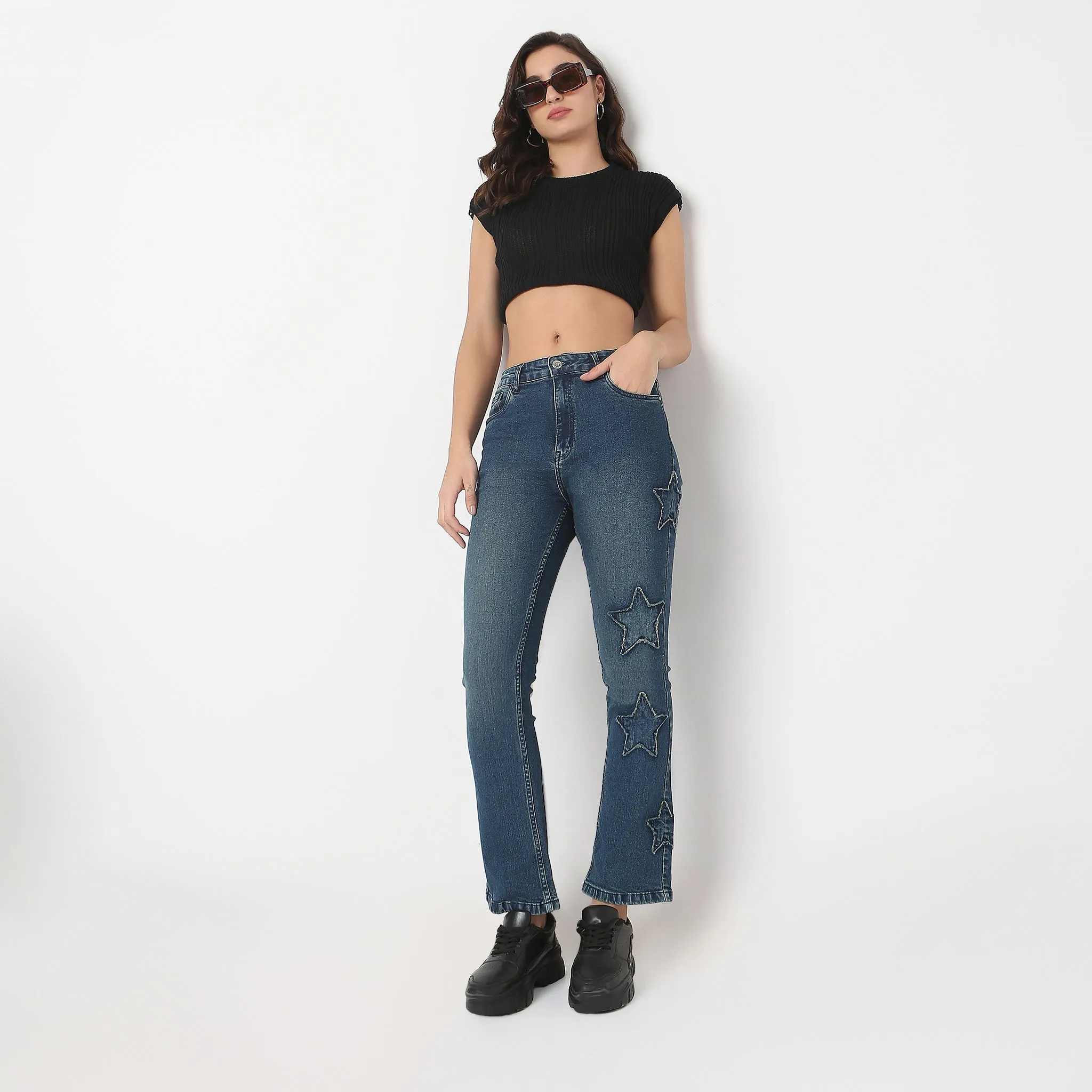 Boot Cut High Rise Jeans CompactWeave Romance Air
