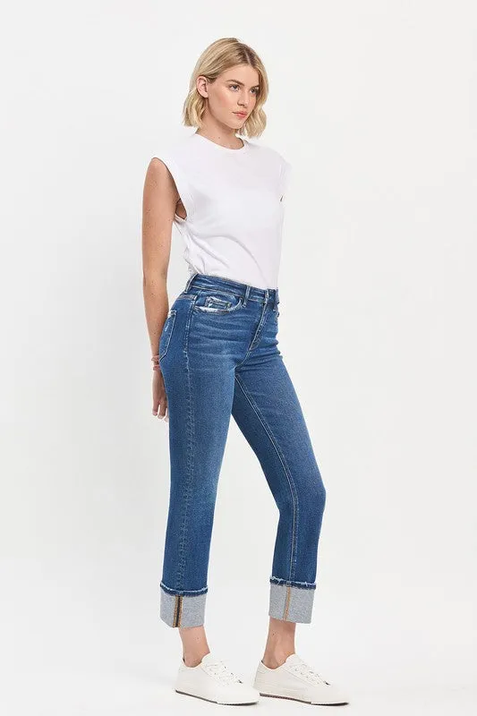 FlexFitTechnology Vervet High Rise Cuff Slim Straight