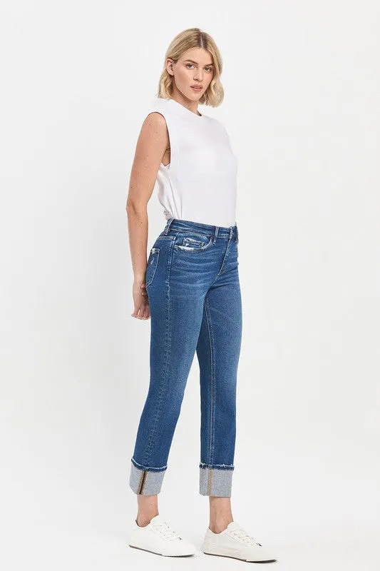 Vervet High Rise Cuff Slim Straight PrecisionTailoring