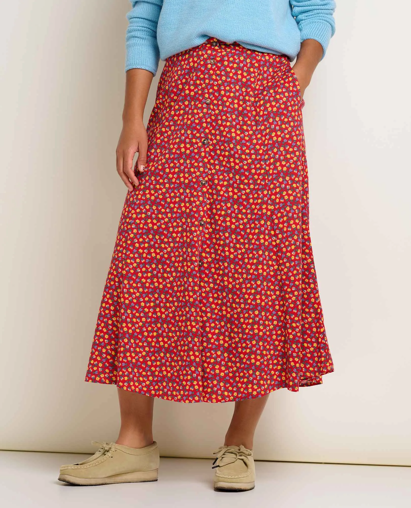 Manzana Paneled Midi Skirt NonIrritatingSeams NonRestrictiveFit