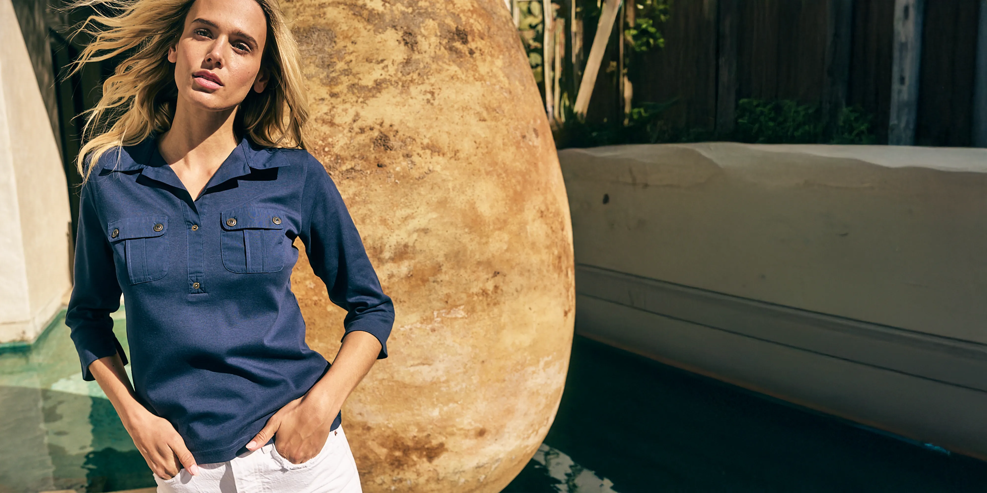 OLERON - Polo Shirt with ? Sleeve | 100% Cotton | Comfort Fit (NAVY) Glow Core Free Mind