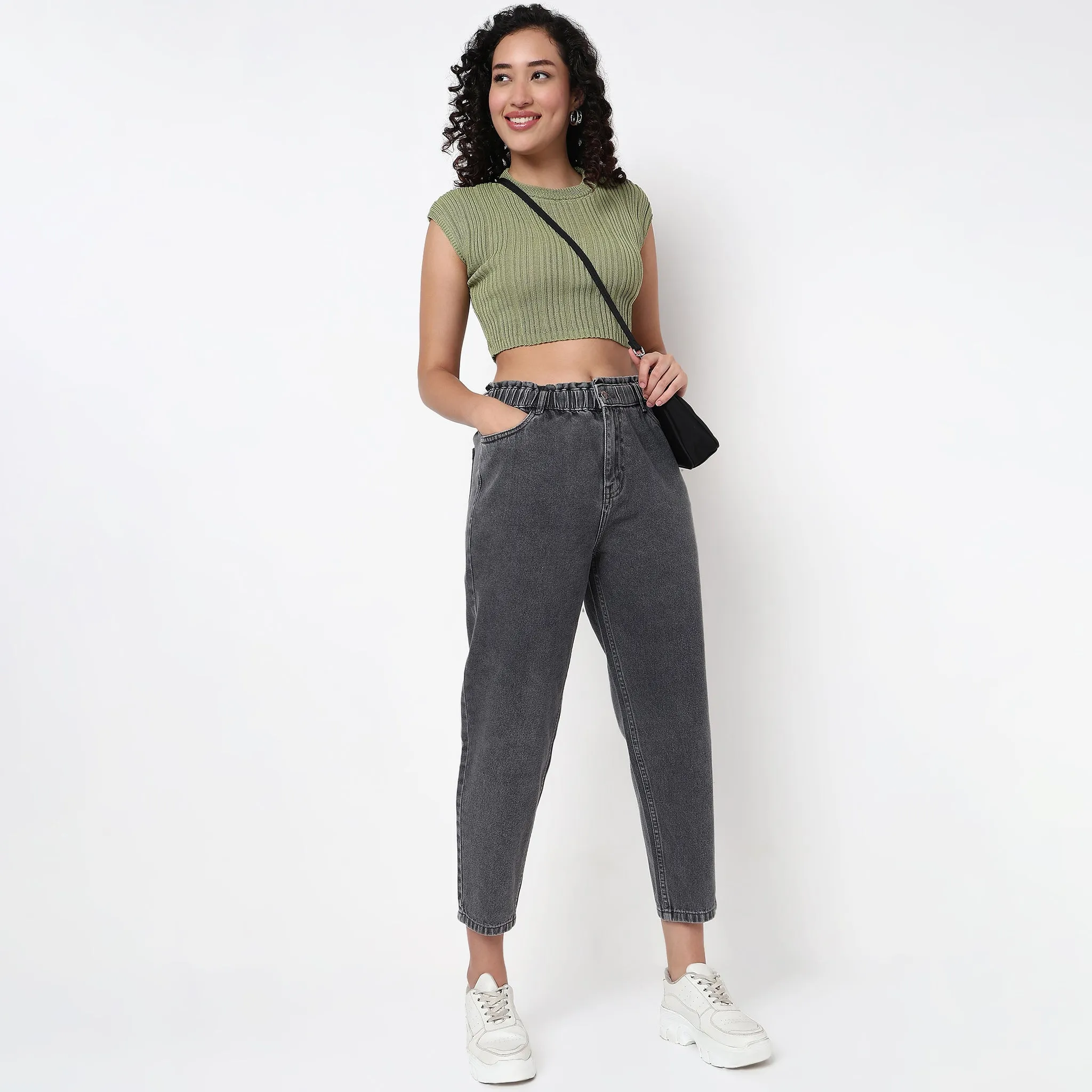 Easy Breath Durable Reinforced Edges SU Jeans? - Slouch Fit High Rise Jeans **Most Popular**