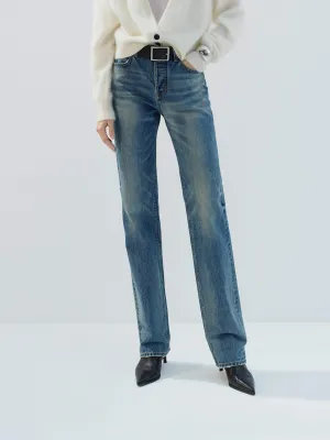 High Rise Full Length Jeans Creative Look Work Ready Lightweight