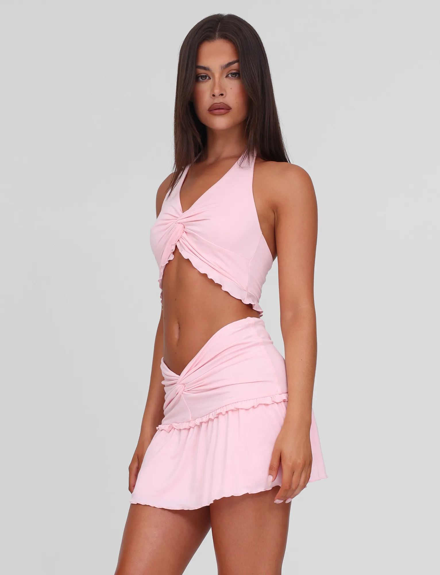 Limited Release Daily Style KATYA MINI SKIRT - PALE PINK