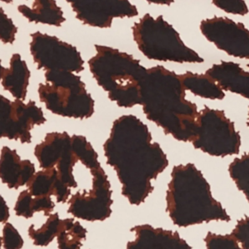 Trendy Leopard Print Side Slit High Waisted Skirt Maximalist look Chill Wear