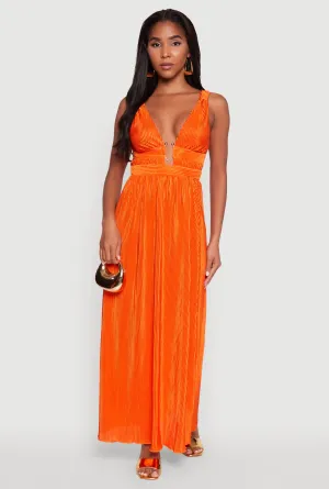Romantic evening dress Wind Song Elegant Sleeveless Plisse Empire Waist Dress