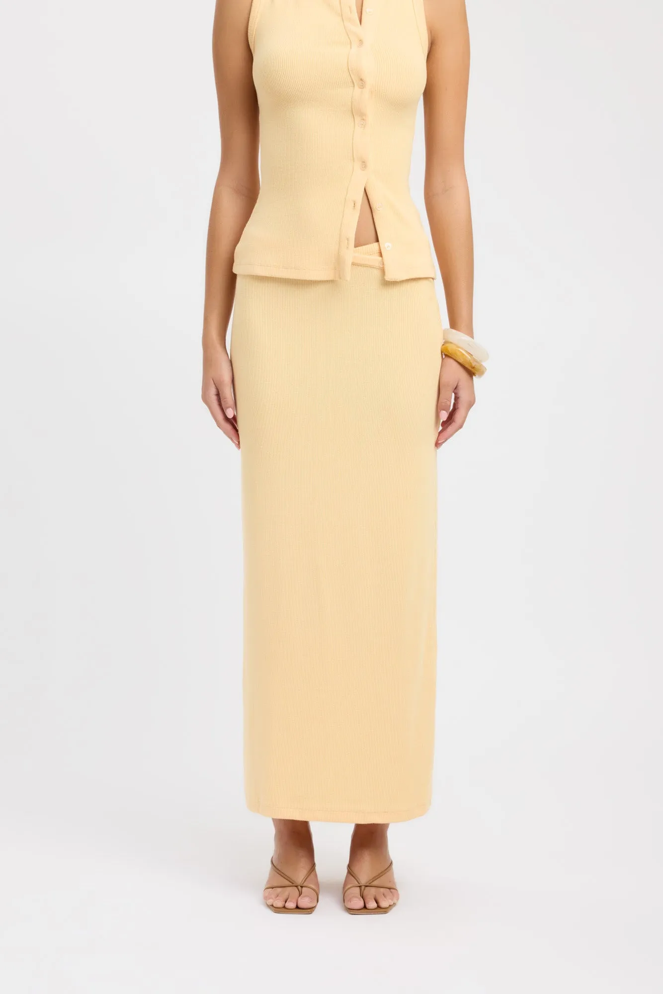 Carter Maxi Skirt Minimalist Layering Creative Fashion
