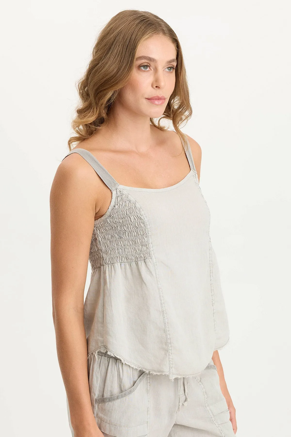 Ethic Core FrictionReducing Lining Fernley Linen Ruched Tank