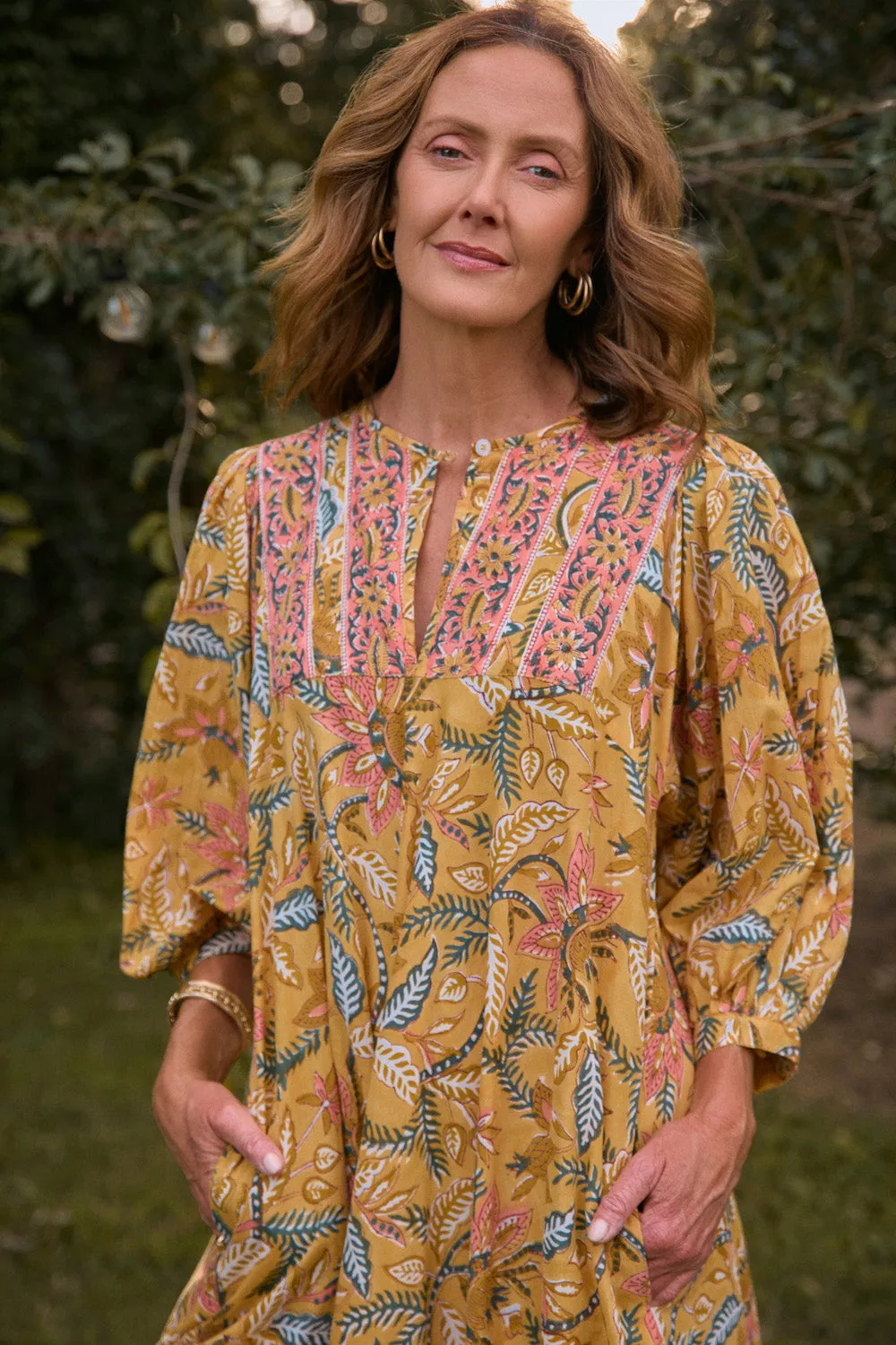 Bonnie Umbrella Dress in Sunshine With its timeless design this dress is perfect for both casual and formal wear Romantic resort wear