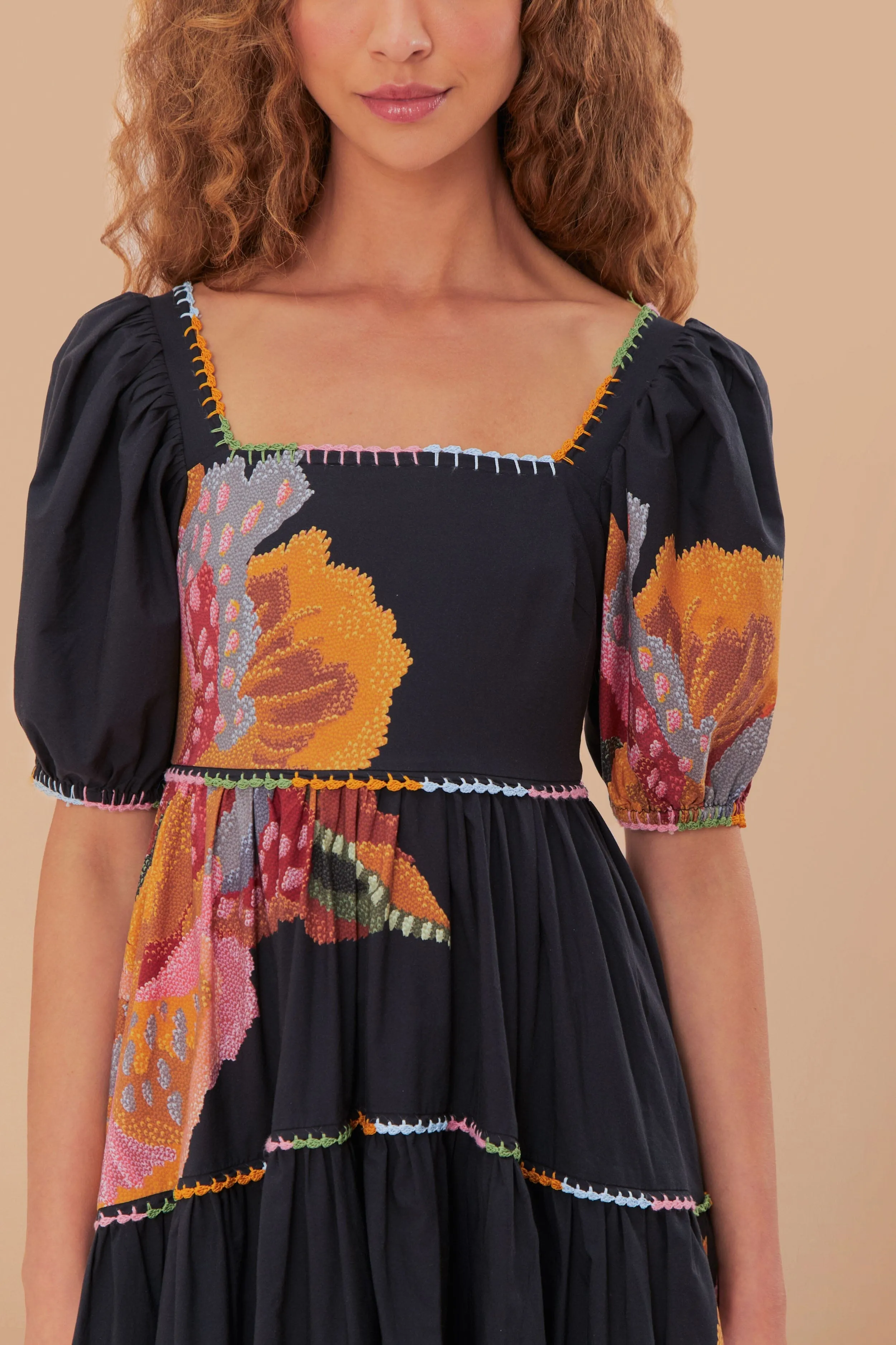 Black Lucy Floral Maxi Dress Dune Path