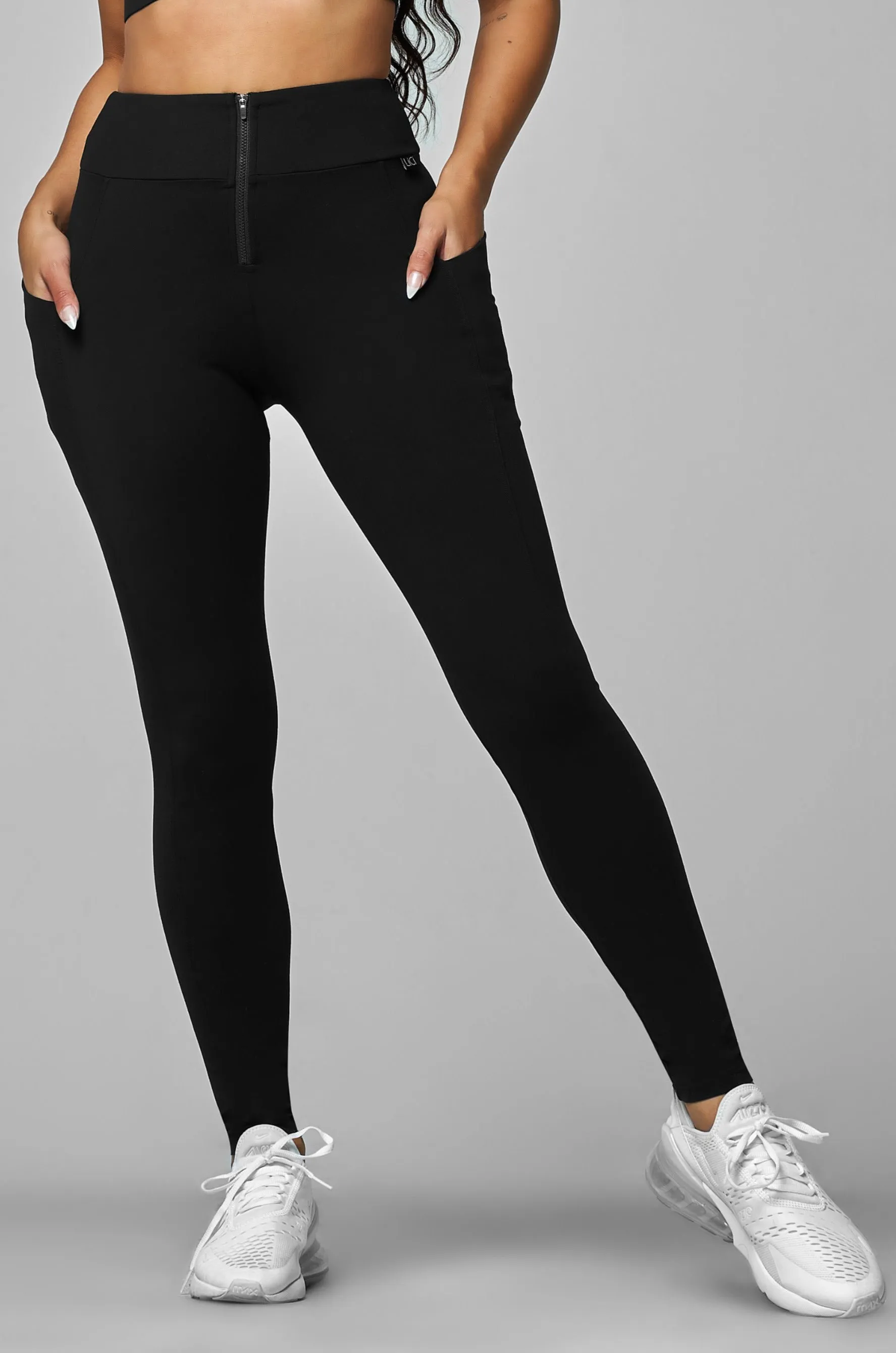 Fur Fit Summer Air Black Zipper Pocket Legging