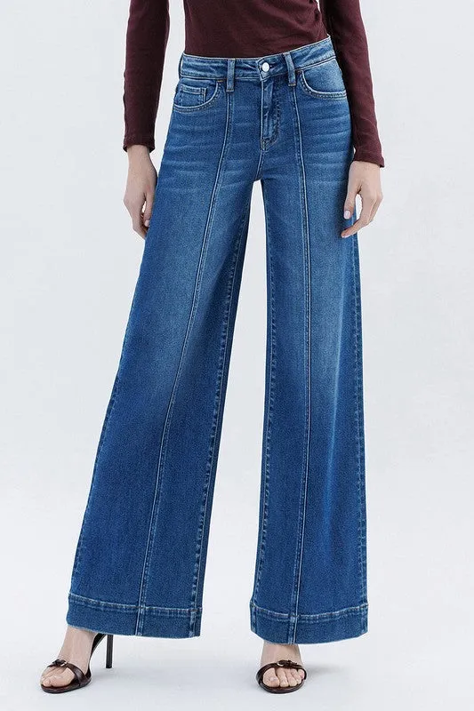 Flying Monkey High Rise Wide Leg Trouser Weekend Look MoistureWickingTechnology
