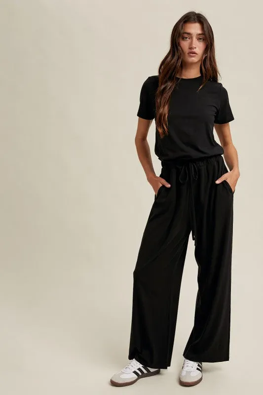 NonRestrictiveSilhouette Black On The Go Jumpsuit