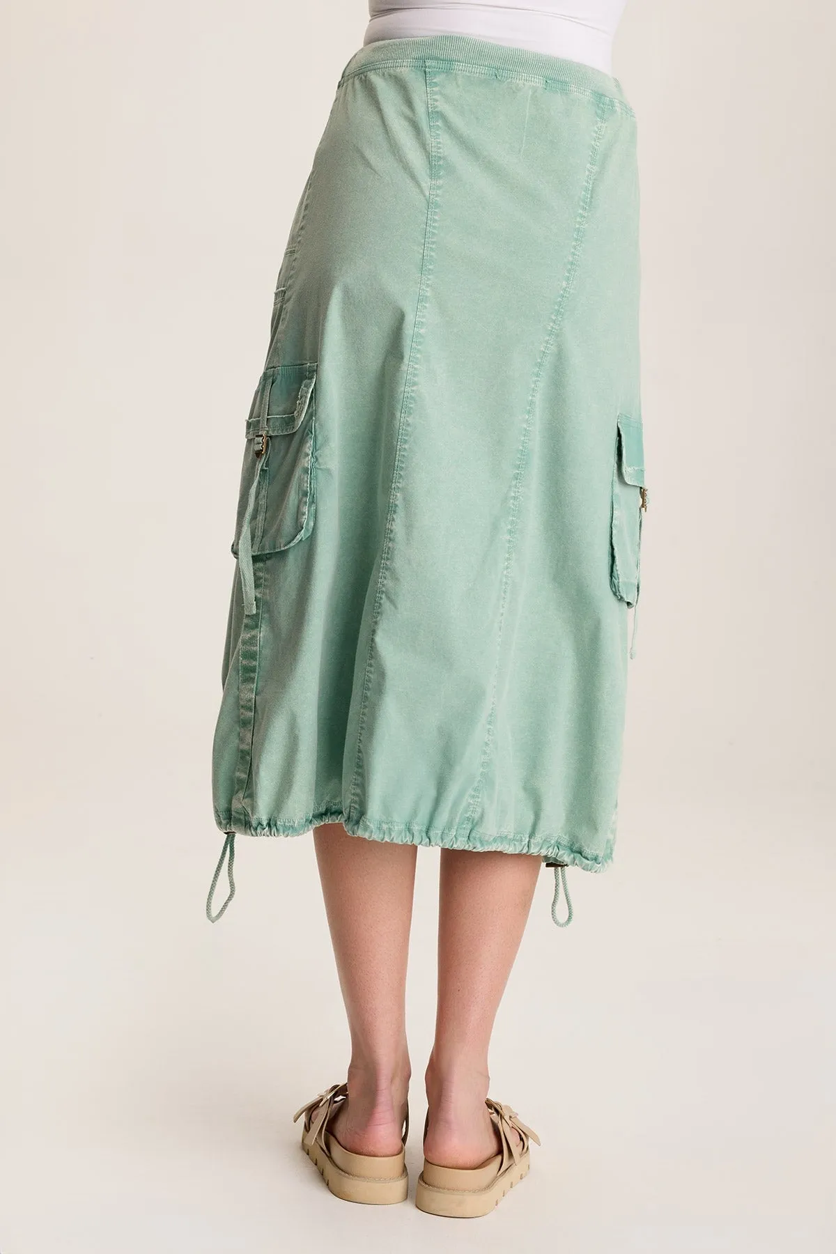 Castalina Poplin Cargo Midi Skirt AntiPilling Concert Vibe