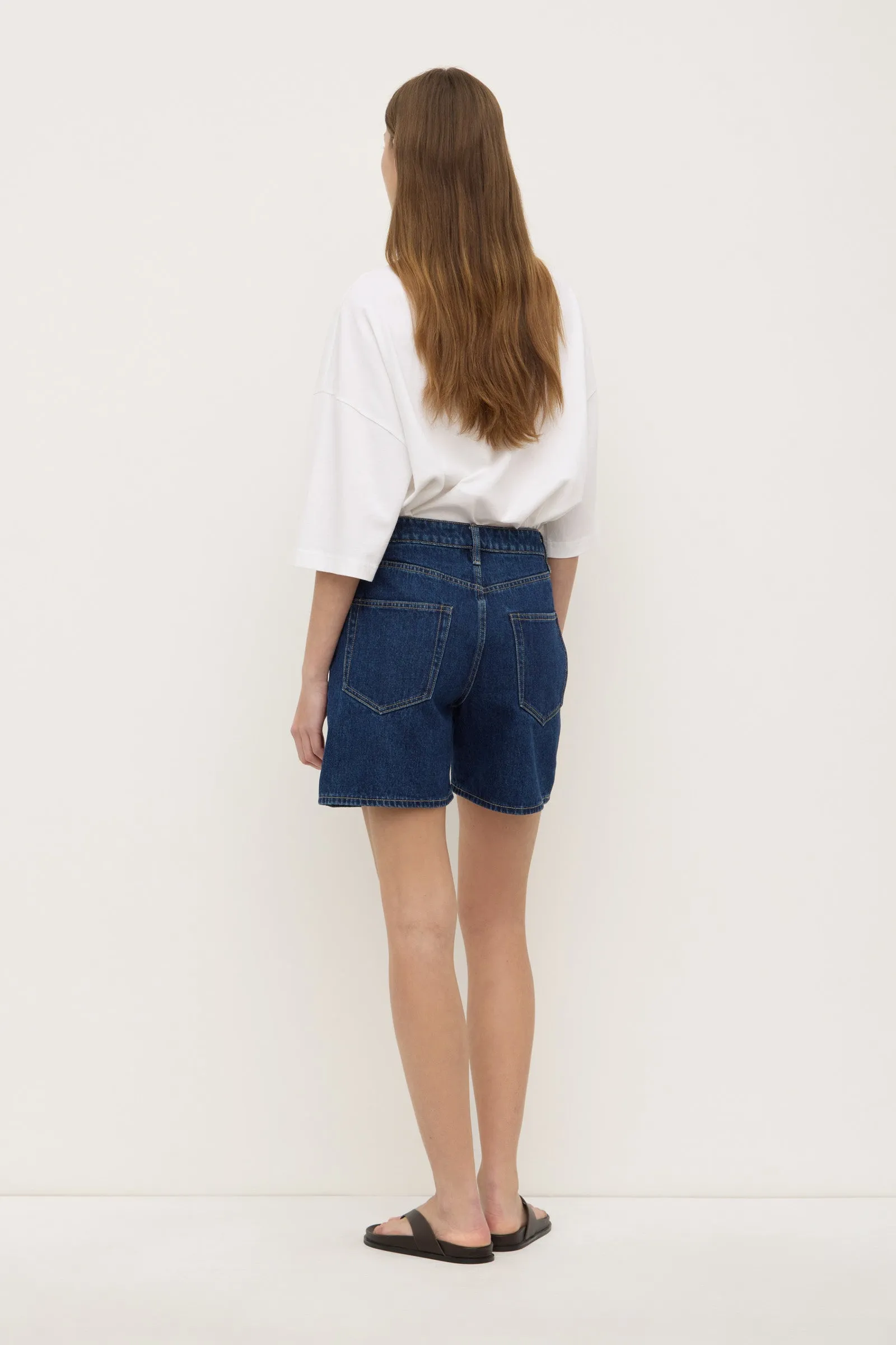 Modern Cut Mid Rise Vintage Denim Short