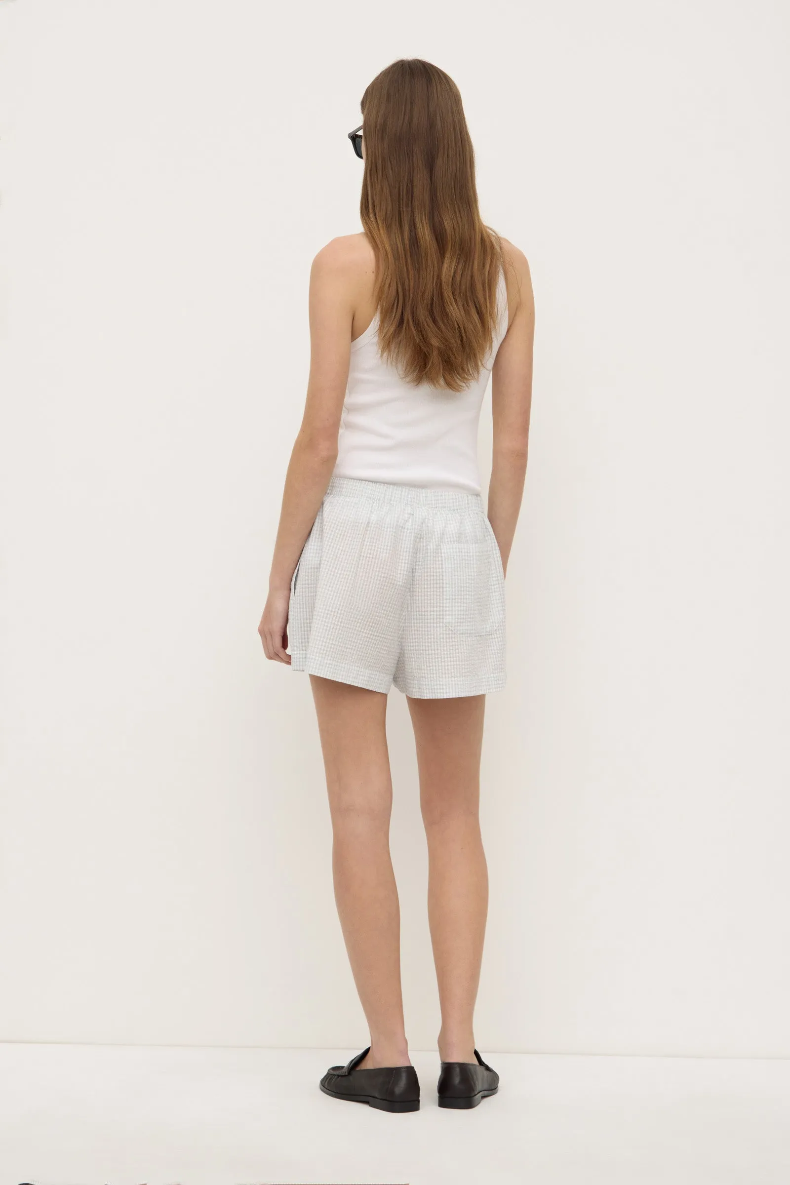 Active Fit Tagless Labeling Zadie Check Short