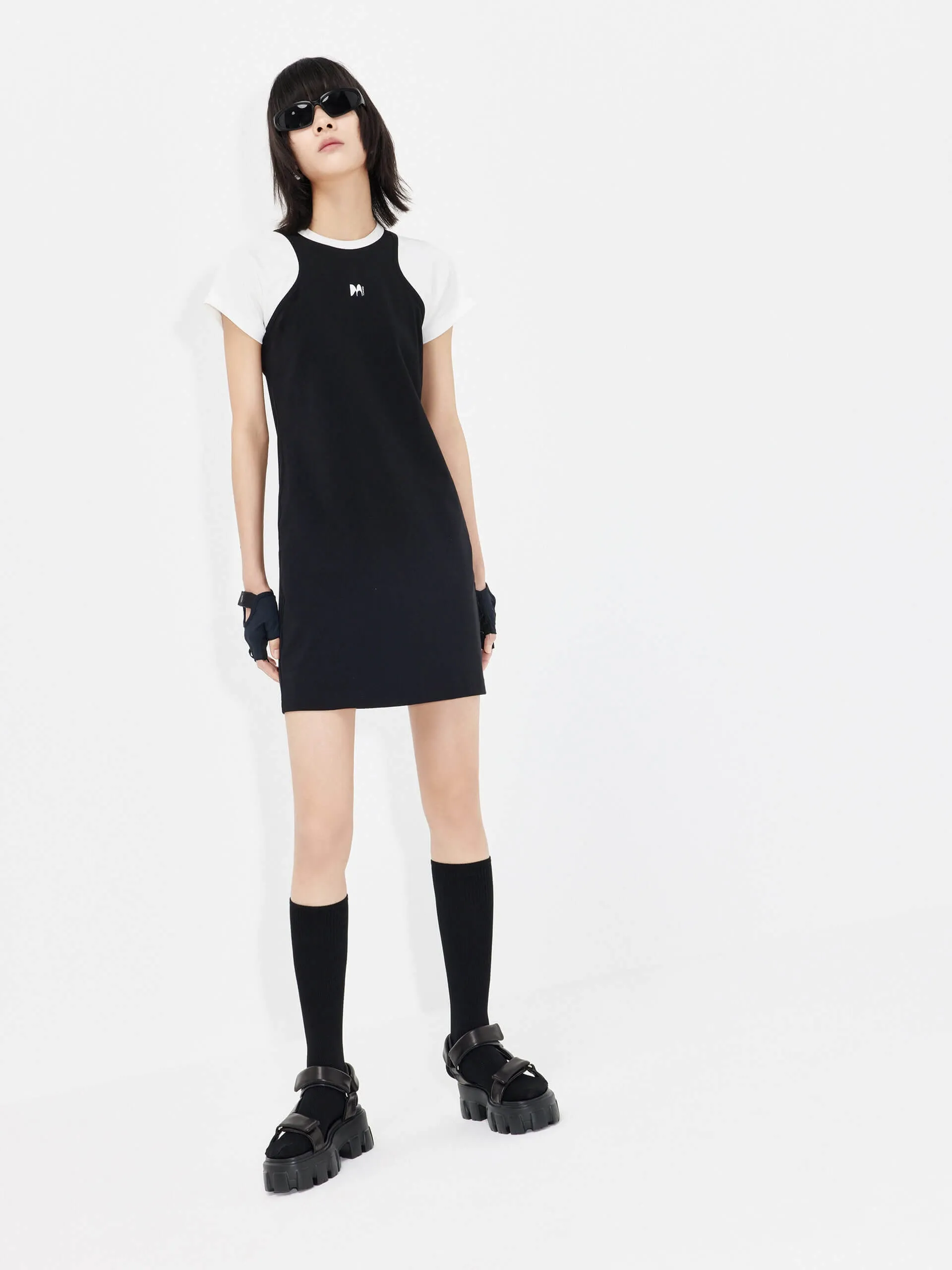 Day To Night Cutout Back Color Blocked Dress