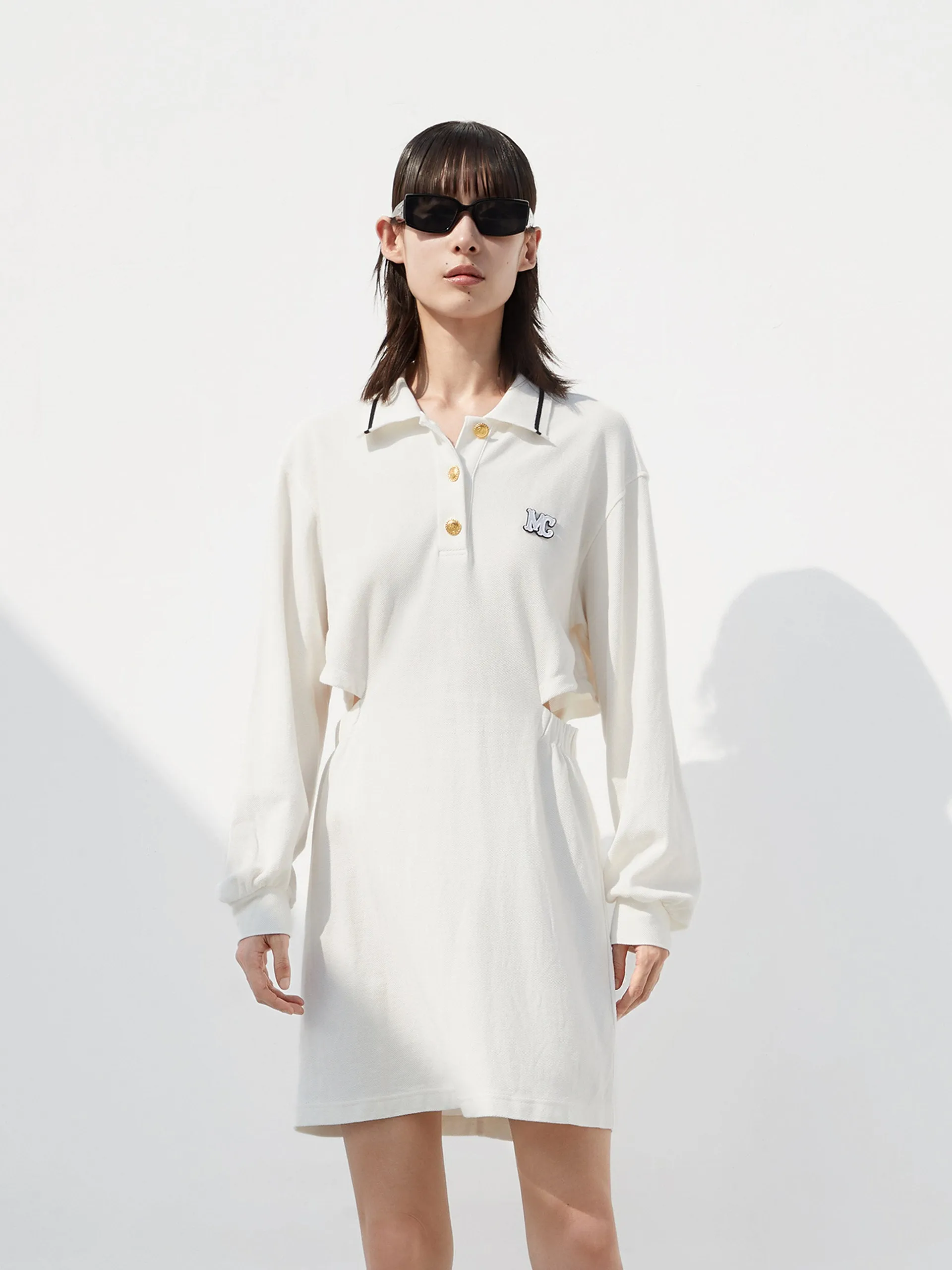 Cutout Waist Cotton Dress Fashion Rebel Scene Soft