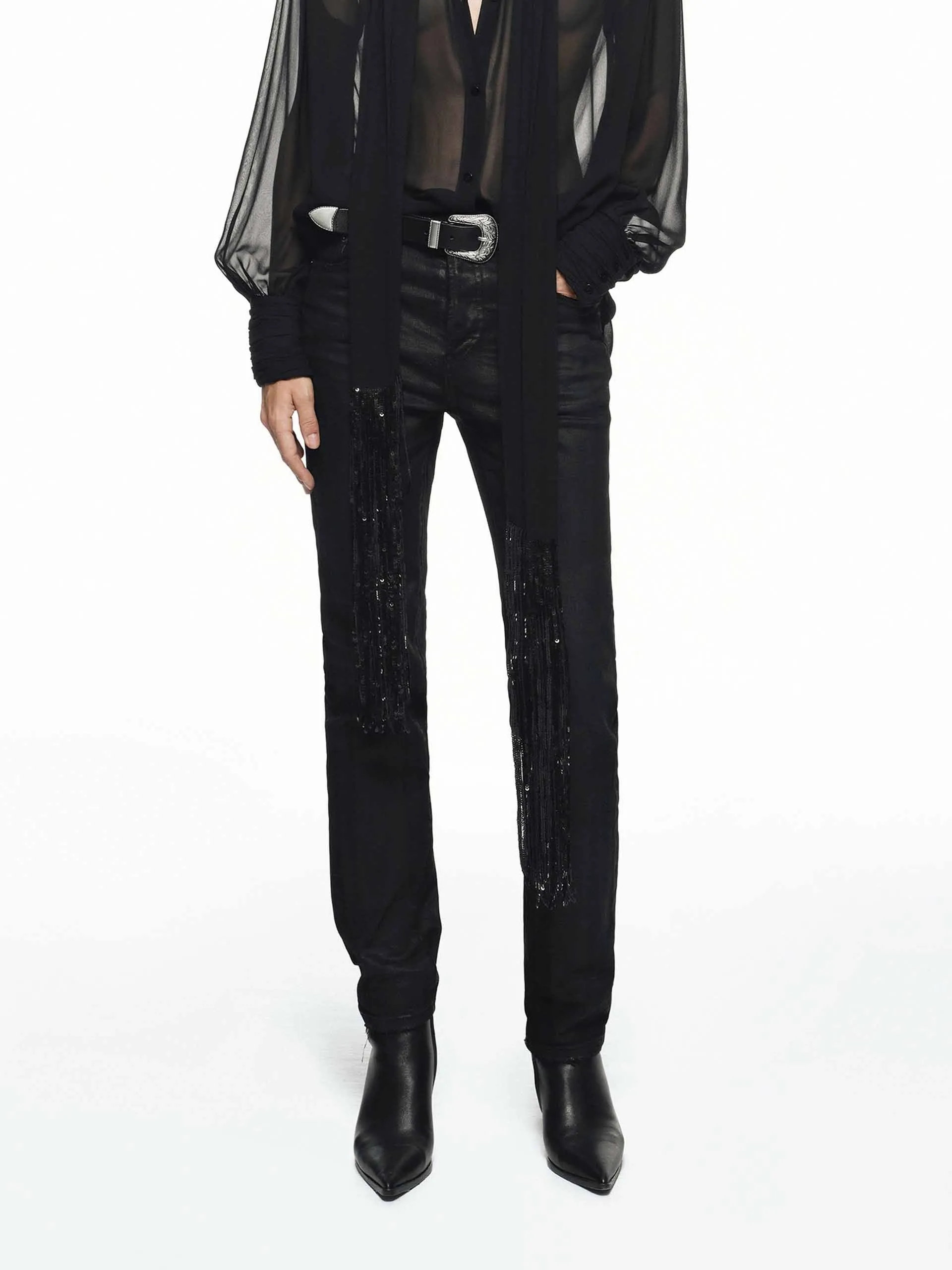 Classic Black Skinny Jeans Trendy Choice