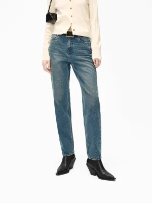 Waterless Wash Technology Affordable Neutral Holiday Vibes Ankle Tapered Jeans in Cotton