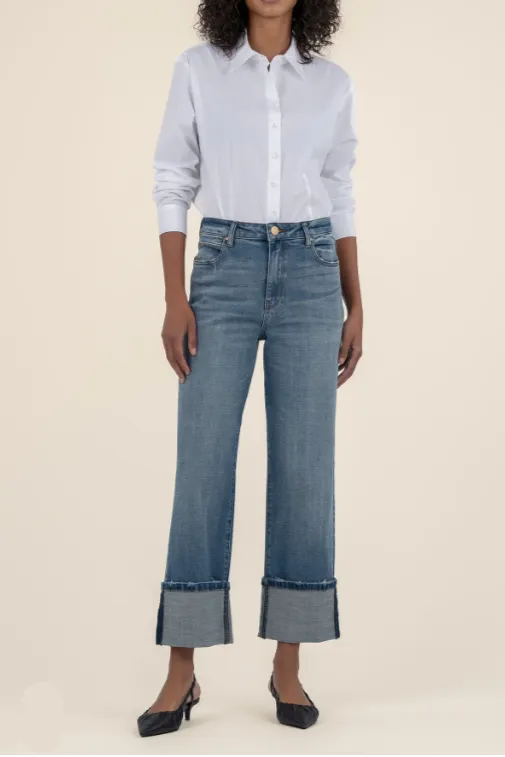 Art Glow Ethical Mode KUT From The Kloth Sienna High Rise Cuff Jeans