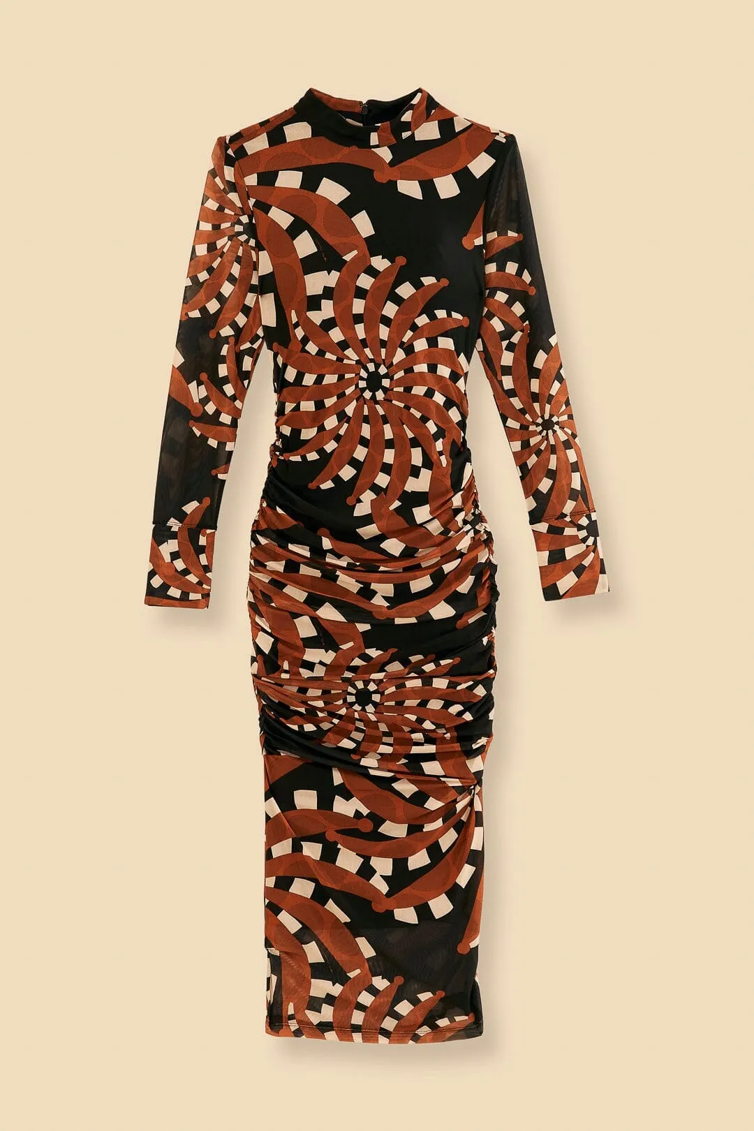 Black Bananada Dark Tulle Midi Dress River Side