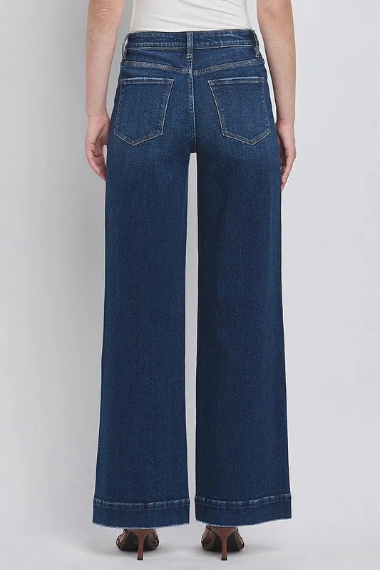 Royal Charm Flying Monkey Dark Denim Patch Pocket Trouser