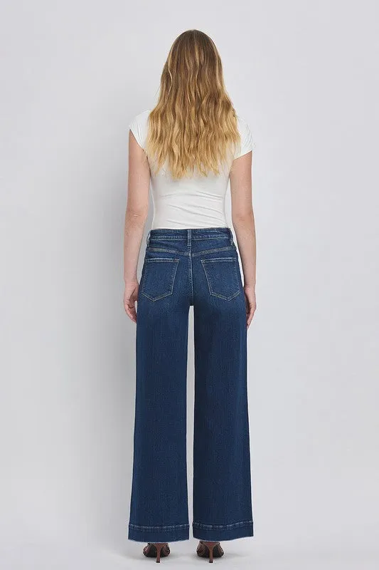 Flying Monkey Dark Denim Patch Pocket Trouser Airtight Zipper