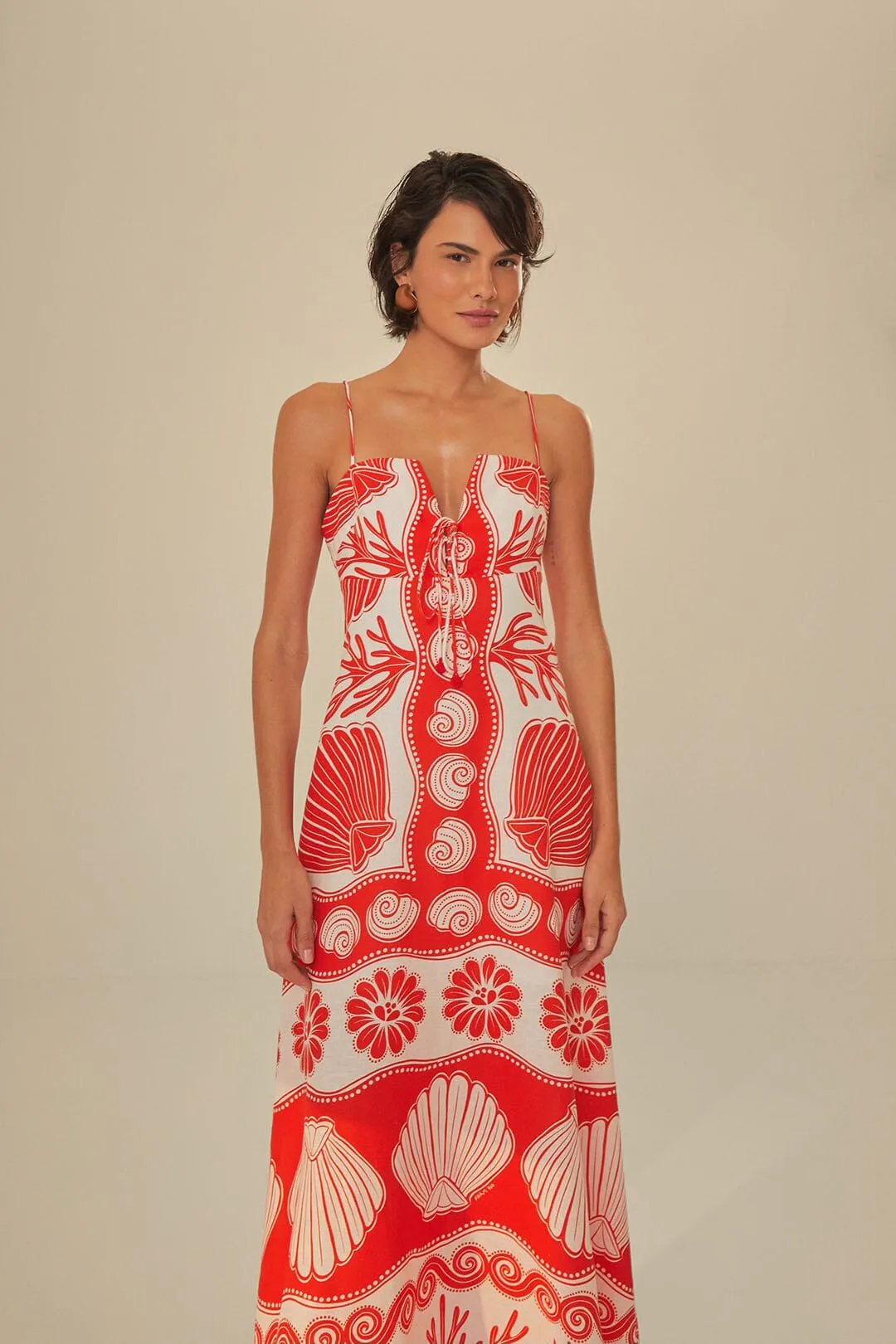 Sheer Layer Orchid Glow White Ainika Shell LENZING? ECOVERO? Euroflax? Maxi Dress
