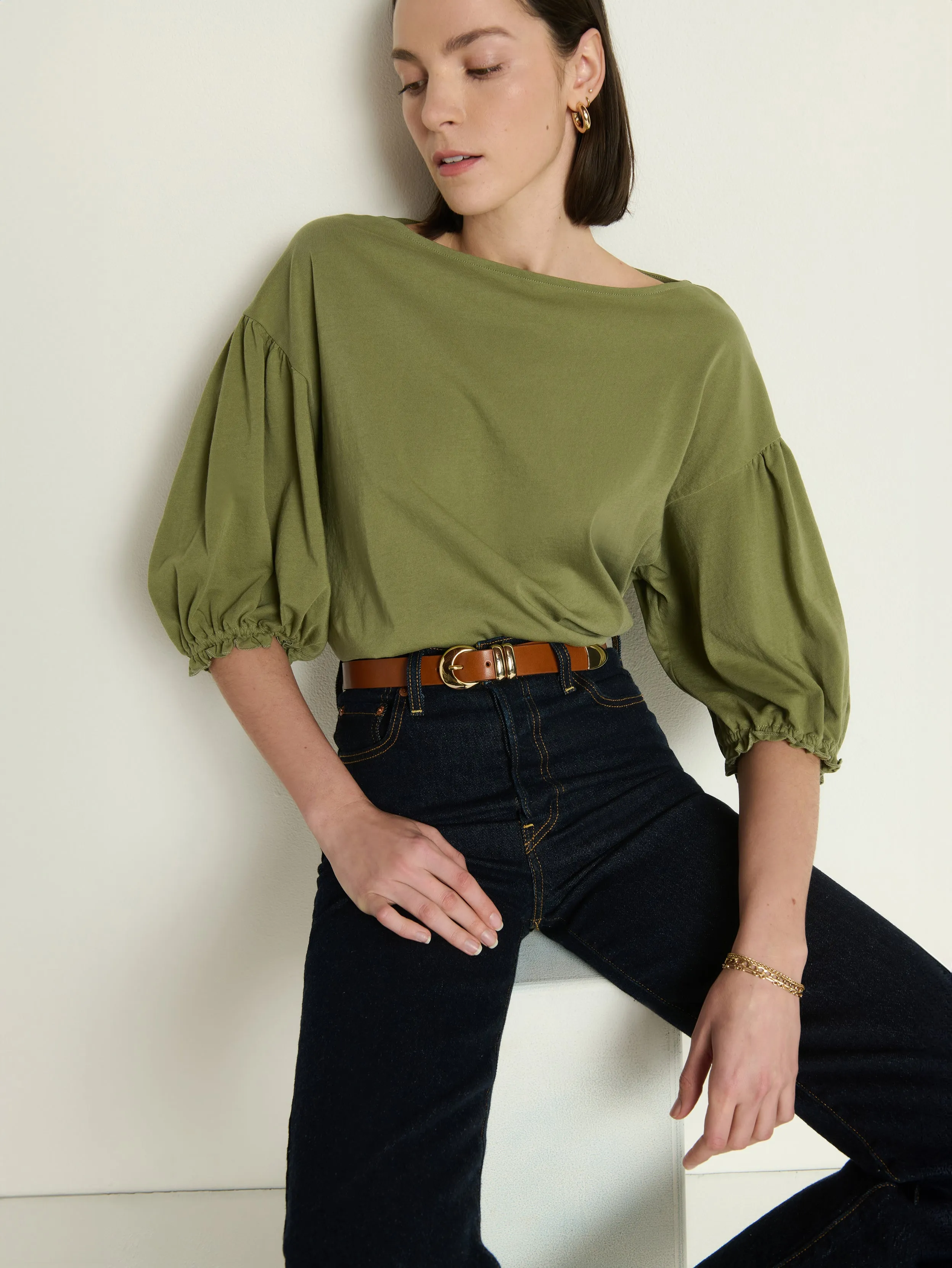 Sandra Boatneck Top FadeResistant Dye
