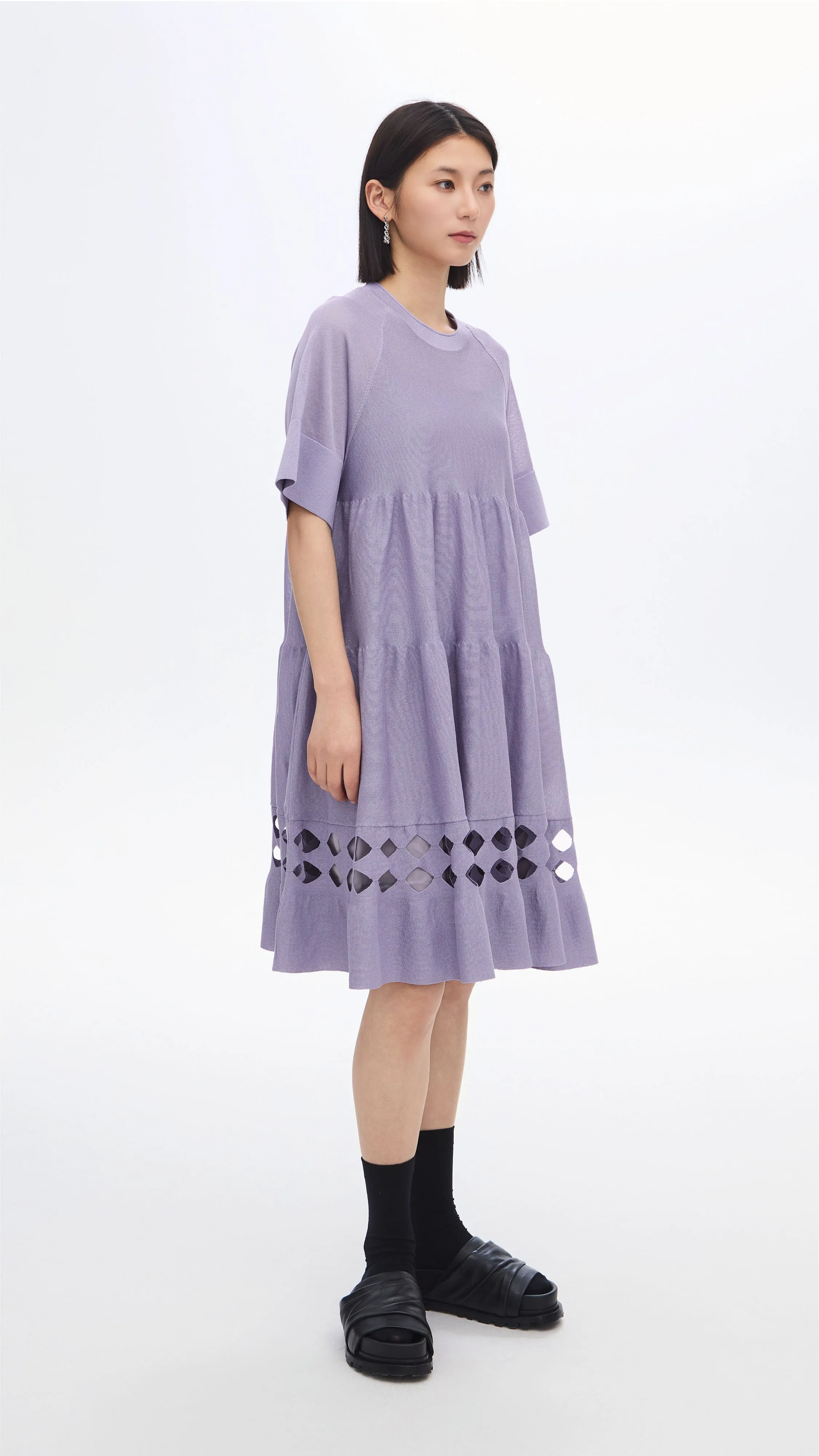 Thick Fiber Pottery Knit Dolly Dress