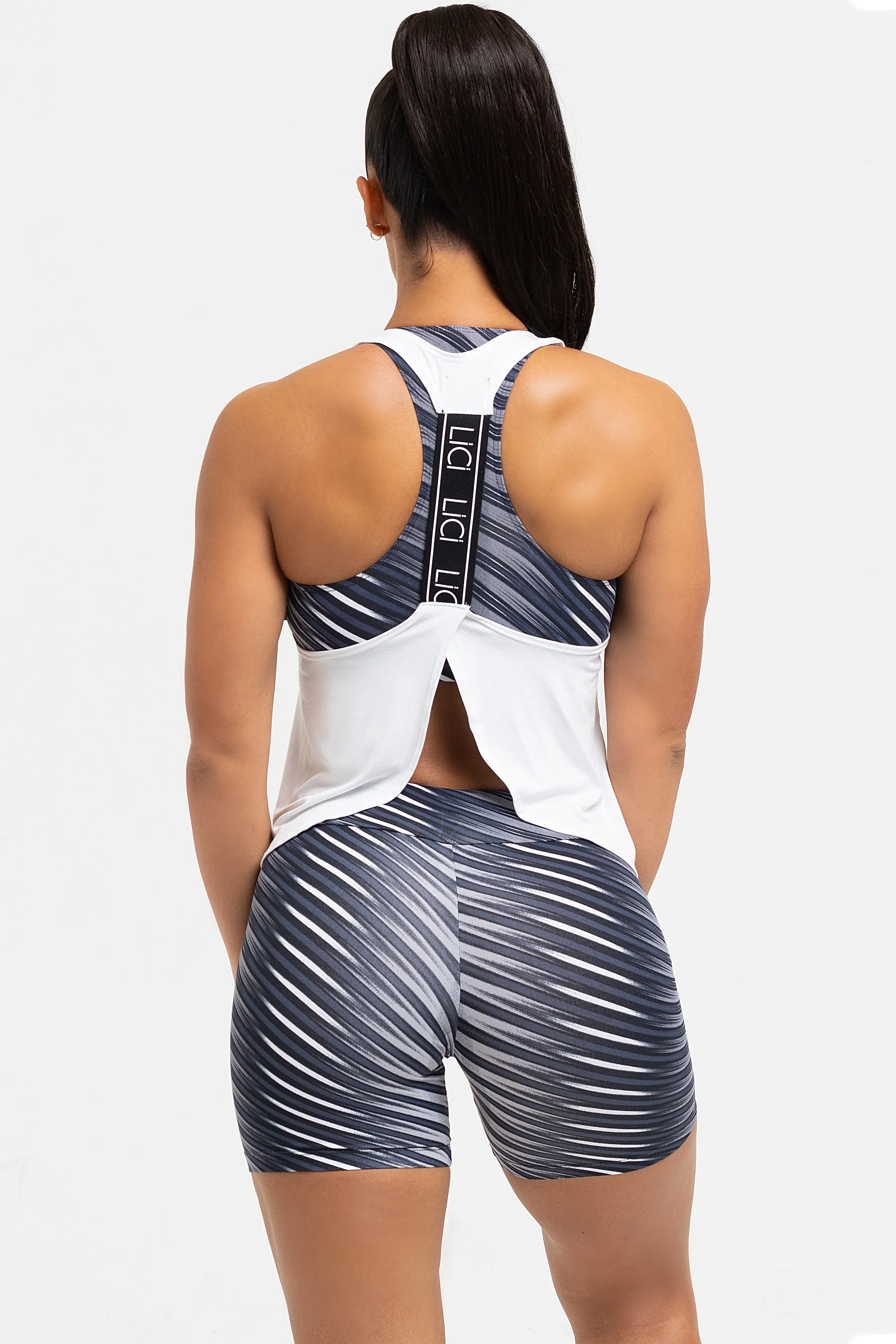 Smart Wear White Petal Back Tank Top