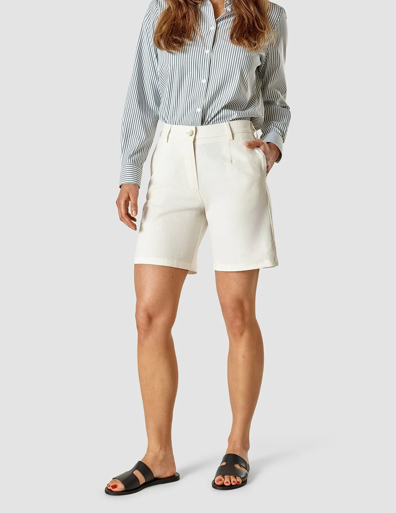 Linen Shorts Off White surfing gear