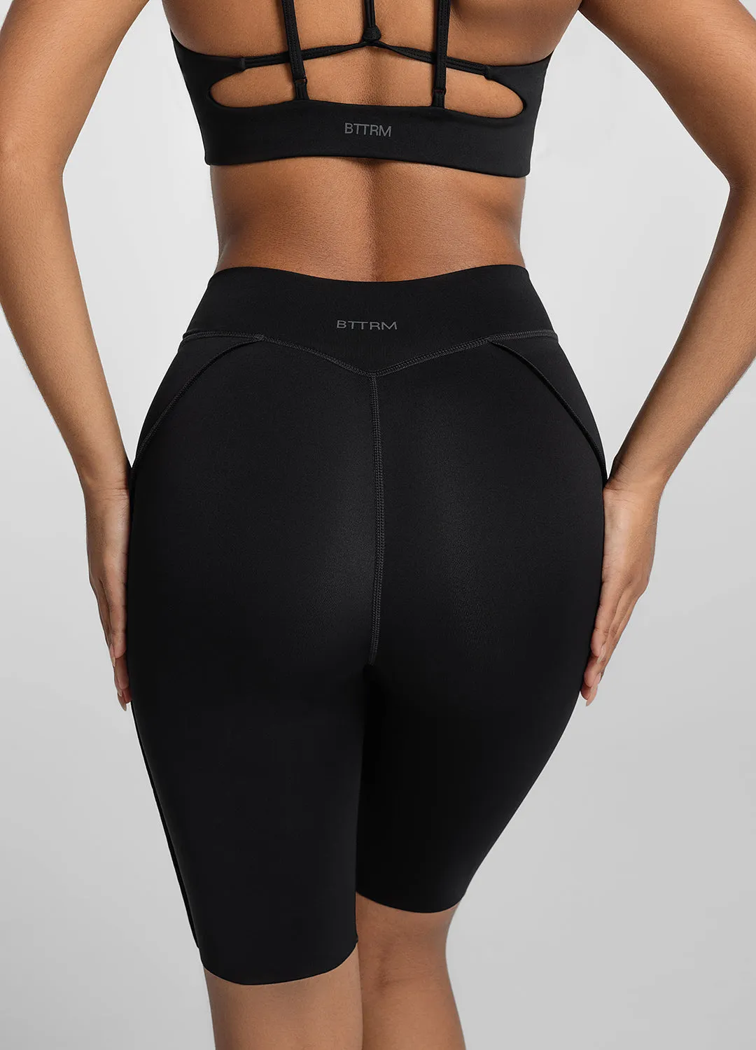 Contour Stitch Bike Shorts Active Fit DoubleLayeredKnees