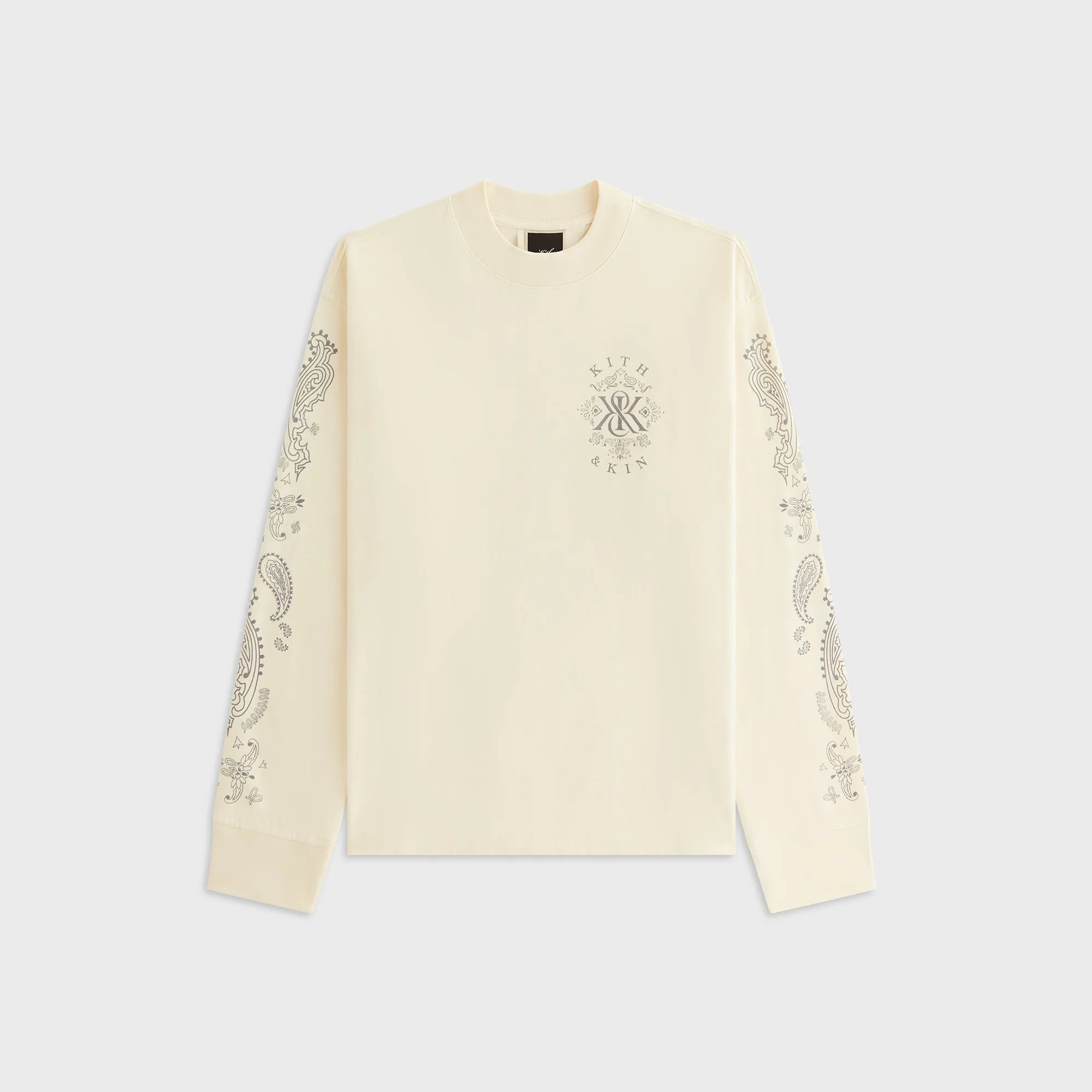Yarn Dyed Stripes NoSideSeams Kith Women Oversized Sonoma Western Kith & Kin Long Sleeve - Sandrift