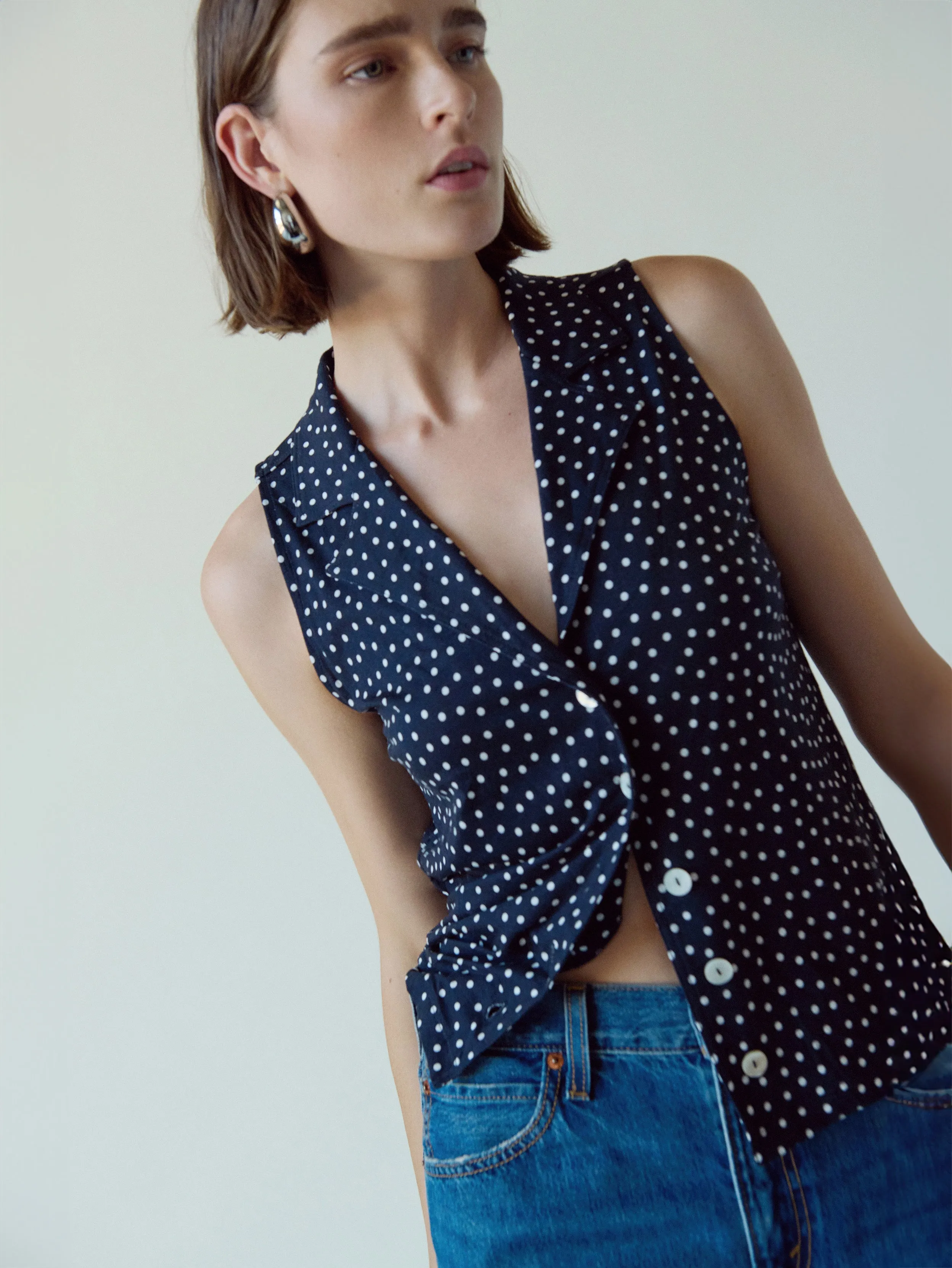 Caia Polka Dot Tank ConvertibleStyle