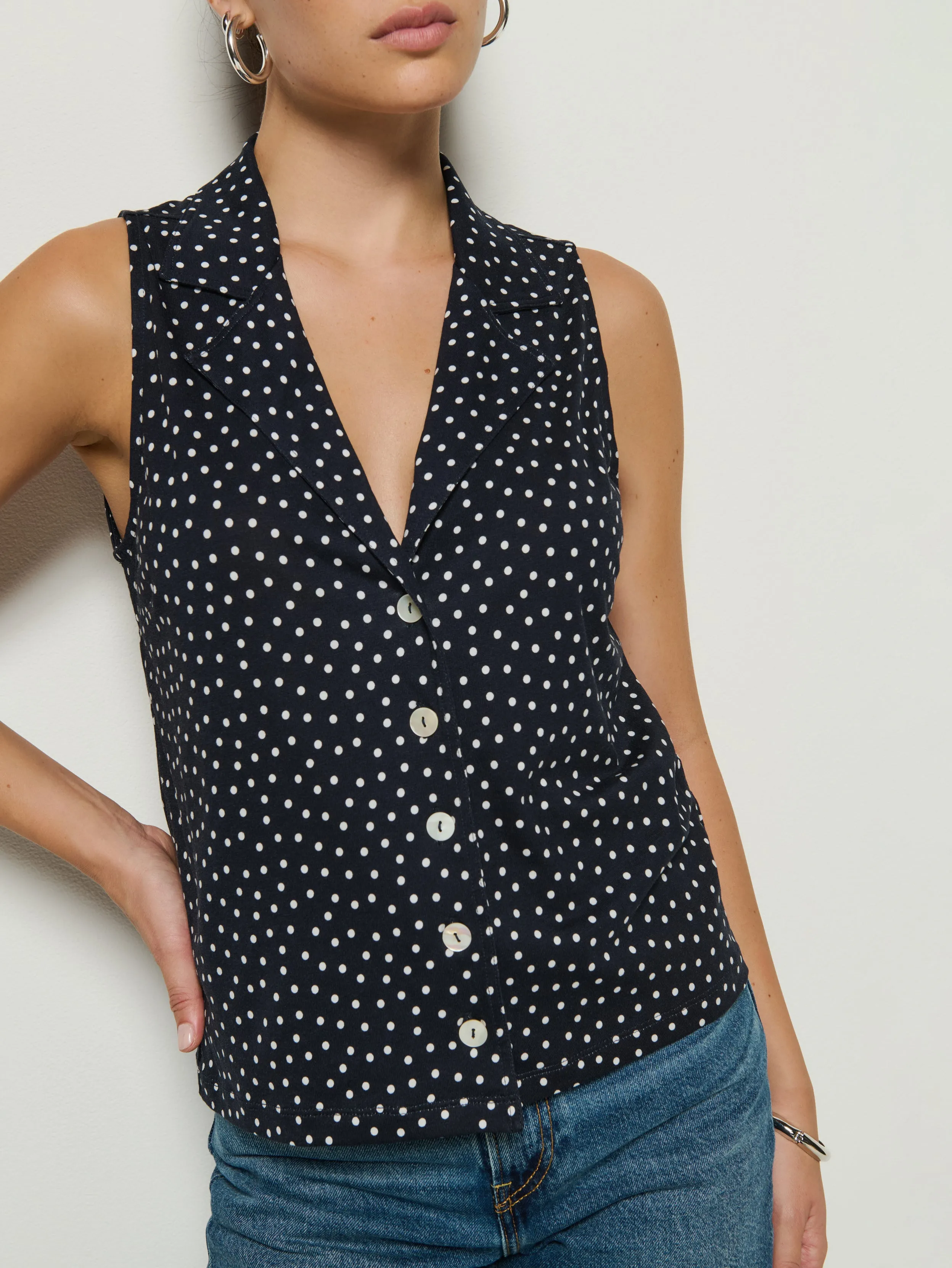 Caia Polka Dot Tank QuickReleaseClosures