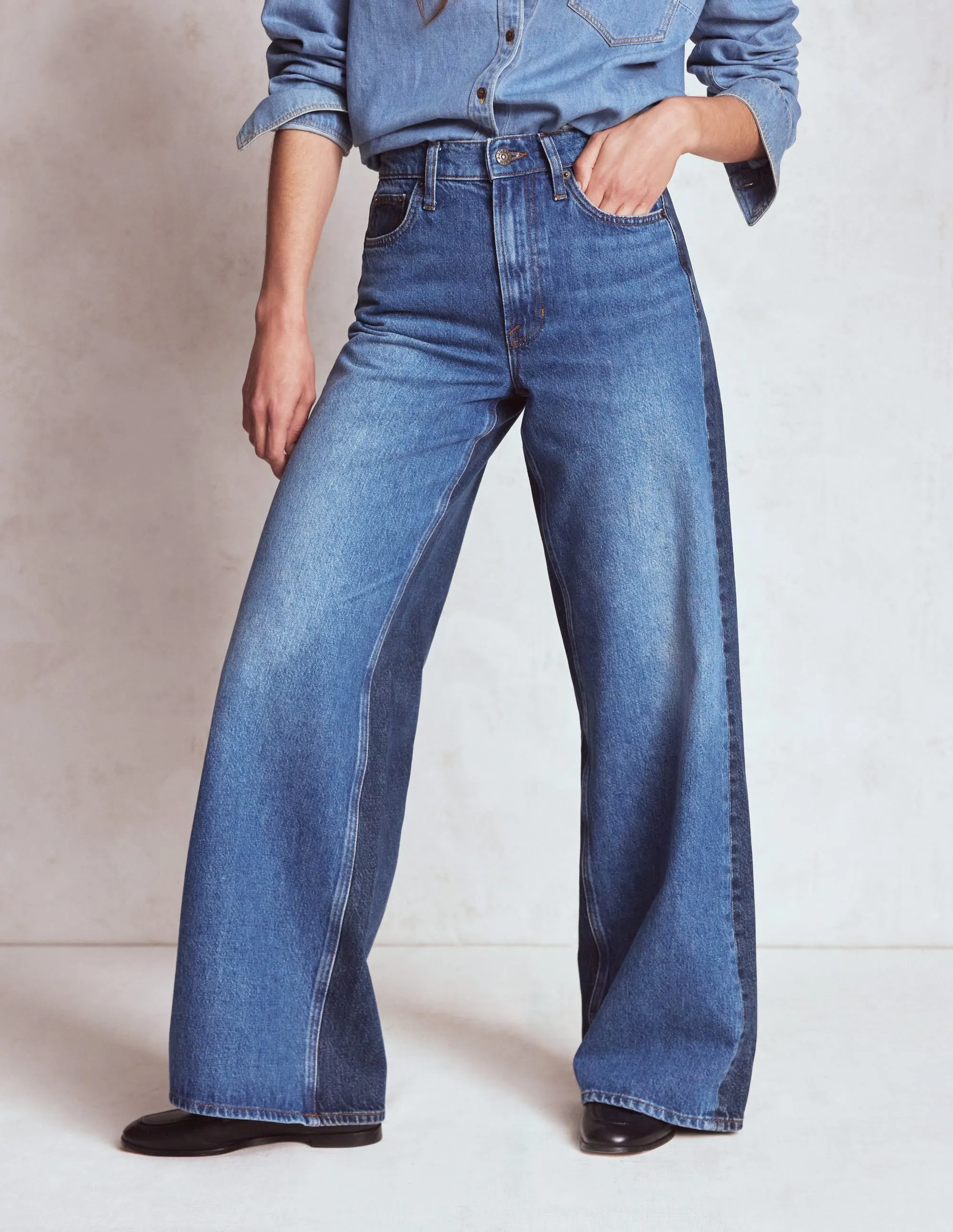 High Rise Wide Leg Jeans-Hotch Potch Teen Outfit Night Out Party Look Relaxed Cut