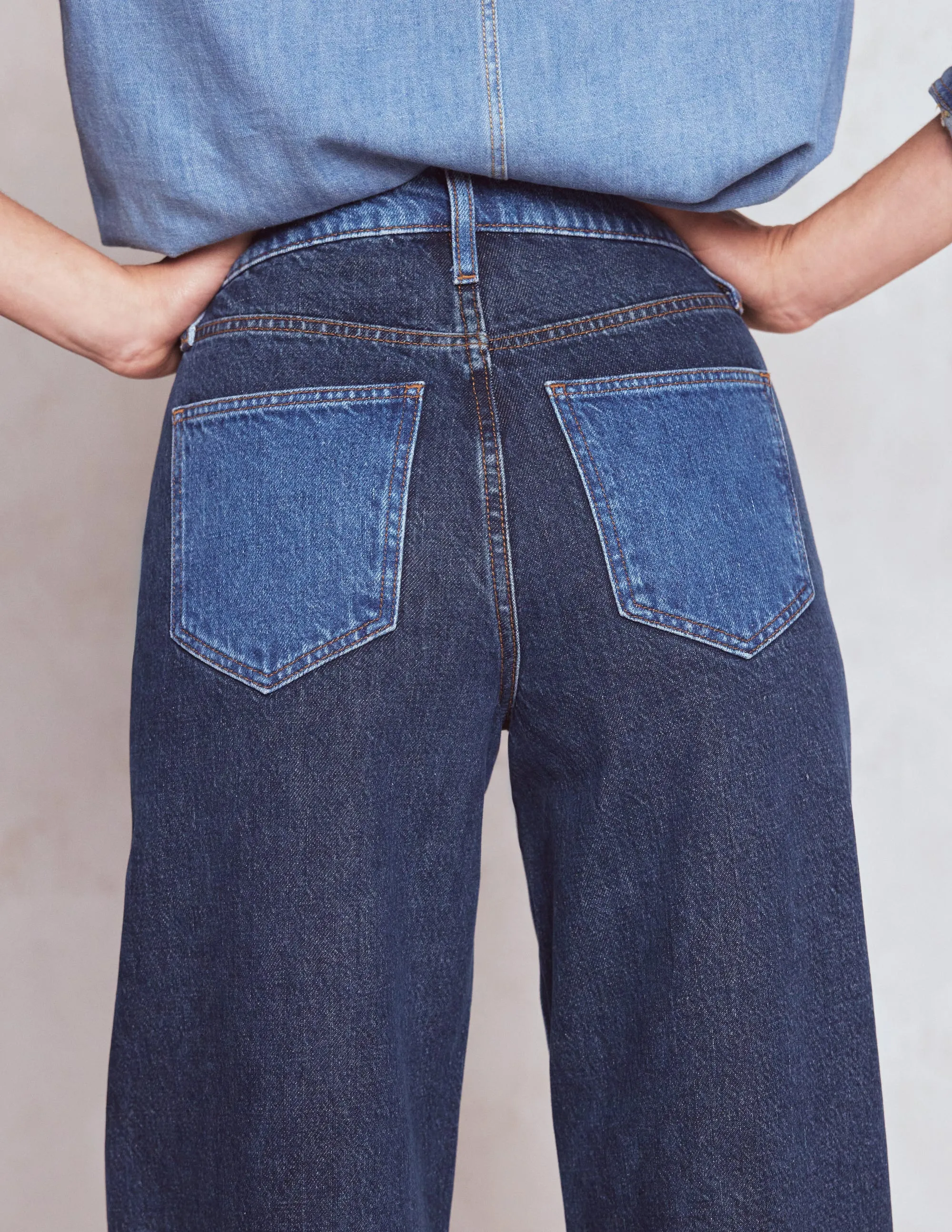 High Rise Wide Leg Jeans-Hotch Potch All Around