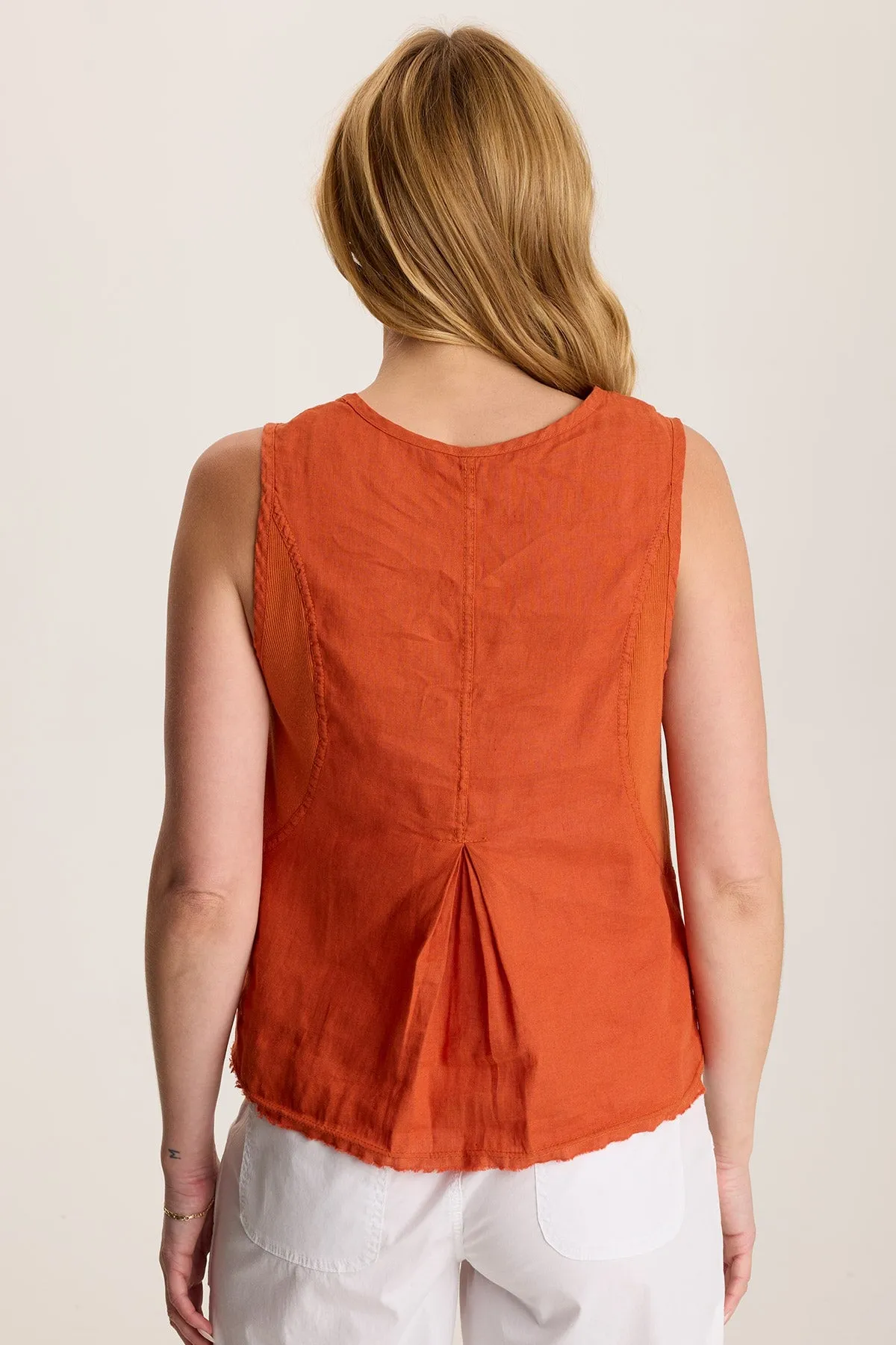 Wonder Core Linen Soul Estine Linen V-Neck Tank Top