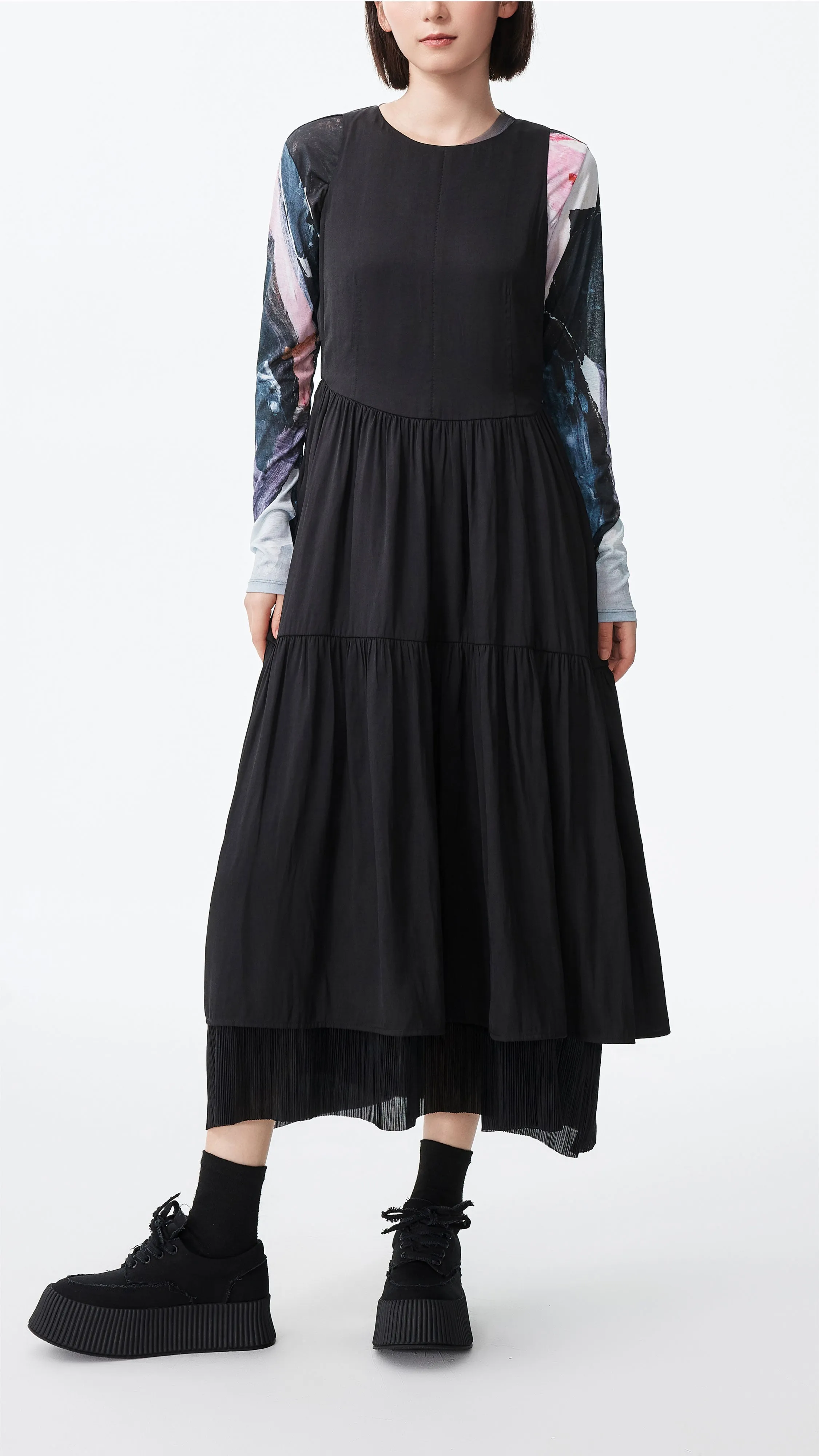 Tiered Midi Dress OdorControlClothing Team Edge