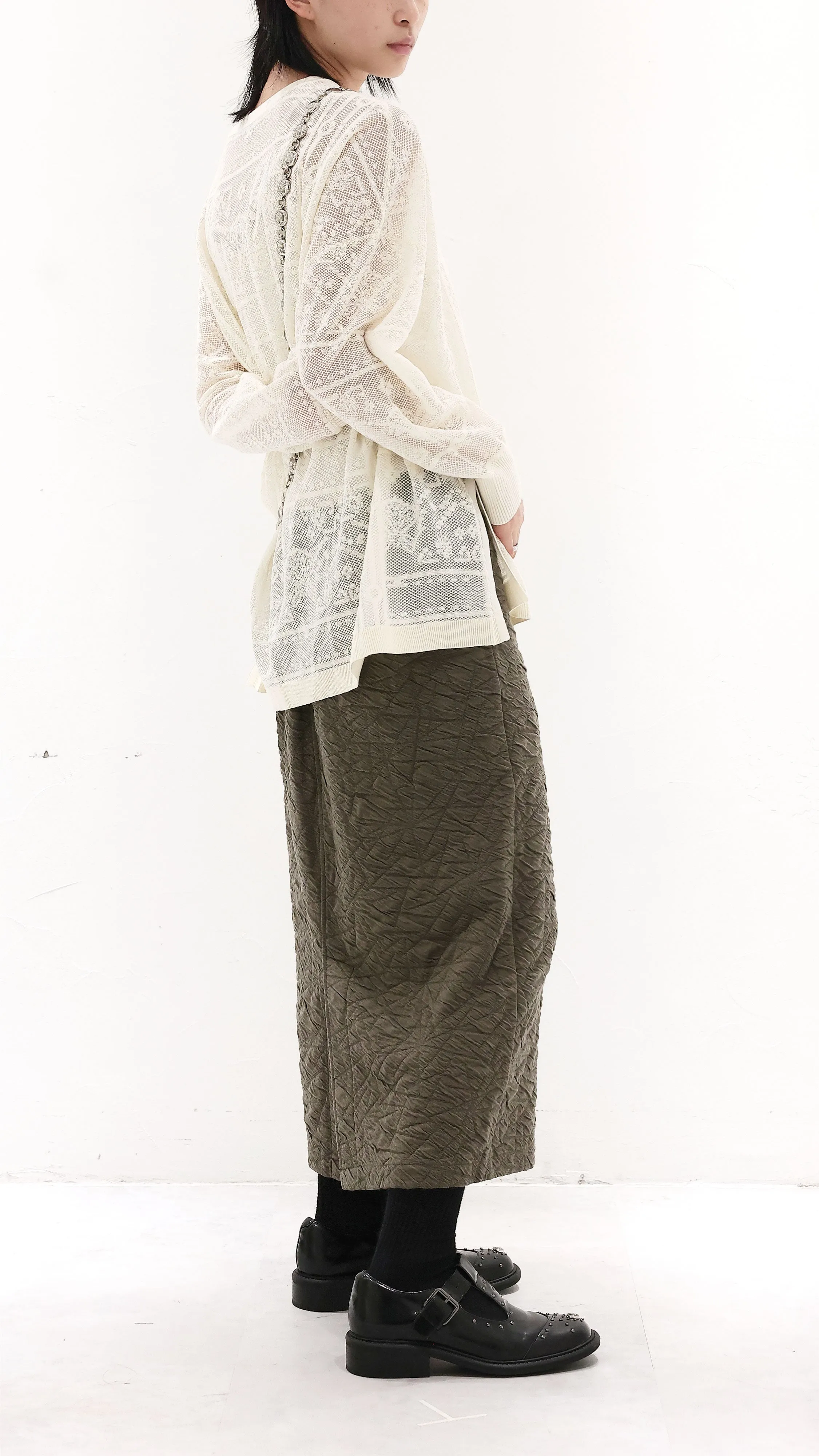 Simple Outfit Textural Pencil Skirt