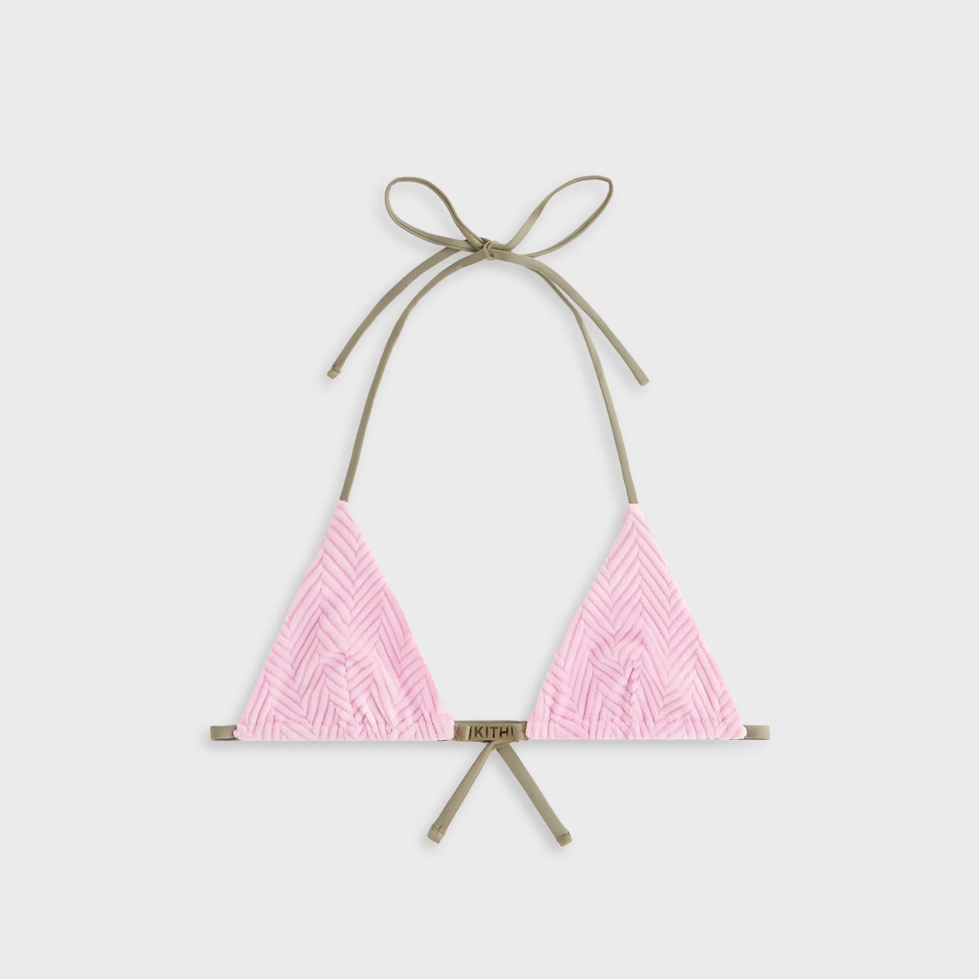 Kith Women Talia II Towel Tie Top - Bubble High Coverage Cutouts Built In Ties