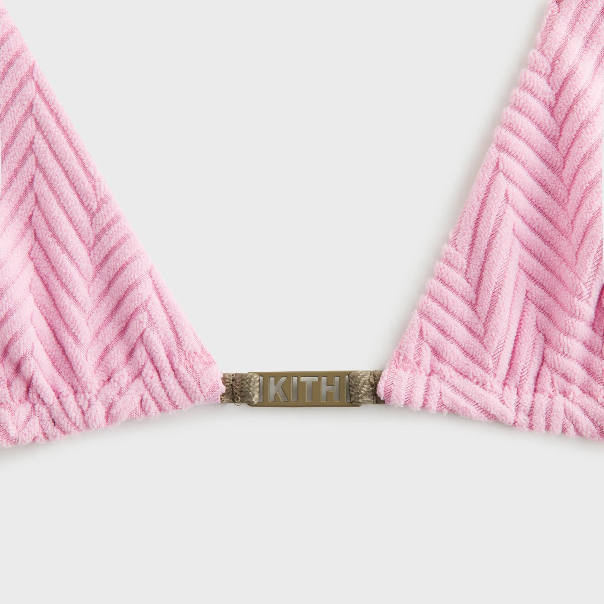 Flexible Underwire Breathable fabric Kith Women Talia II Towel Tie Top - Bubble
