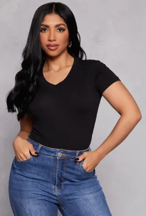 Short Sleeve V Neck Tee hypoallergenic material Fashion-Ready